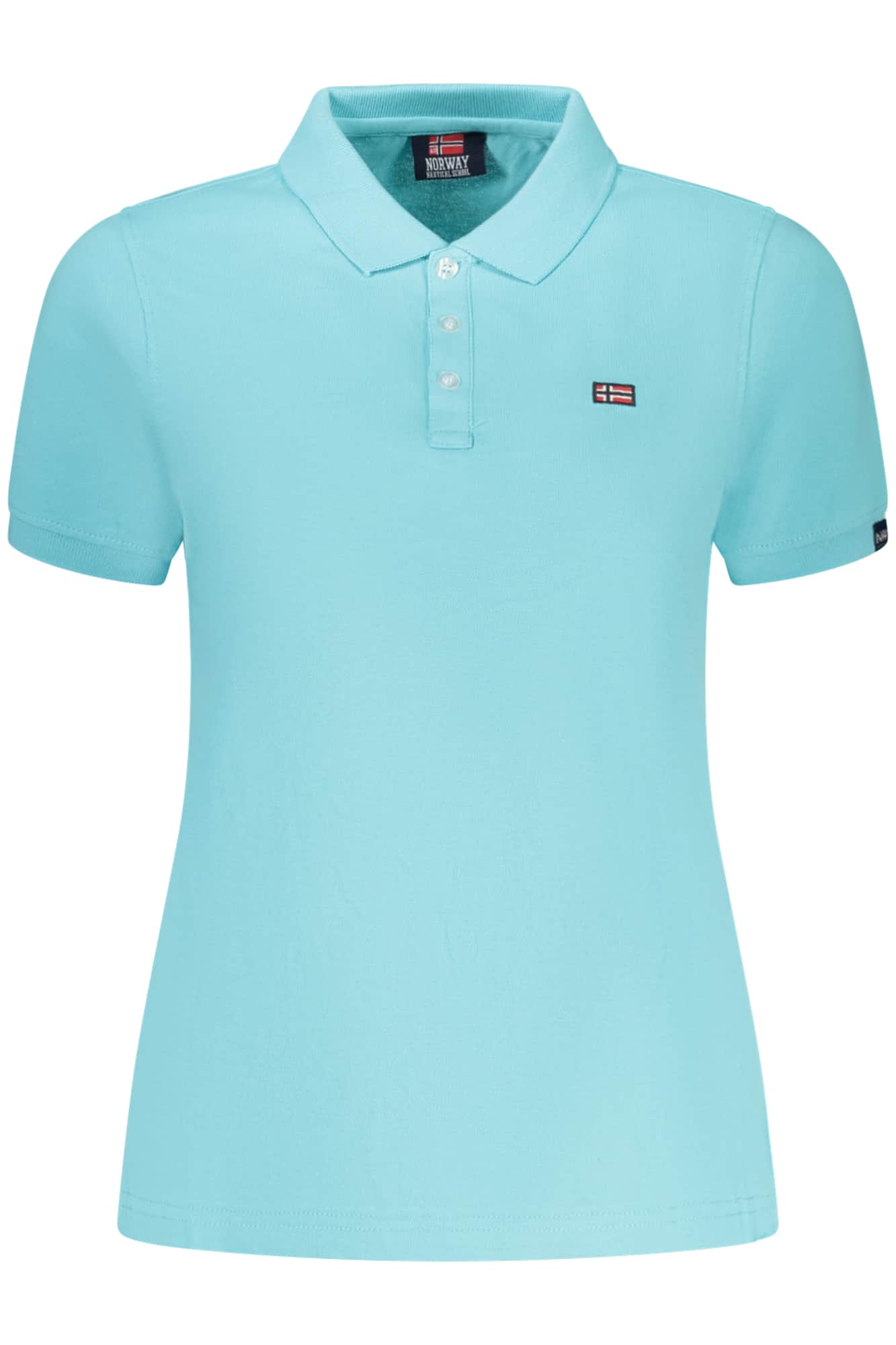 NORWAY 1963 WOMEN'S SHORT-SLEEVED POLO SHIRT, BLUE