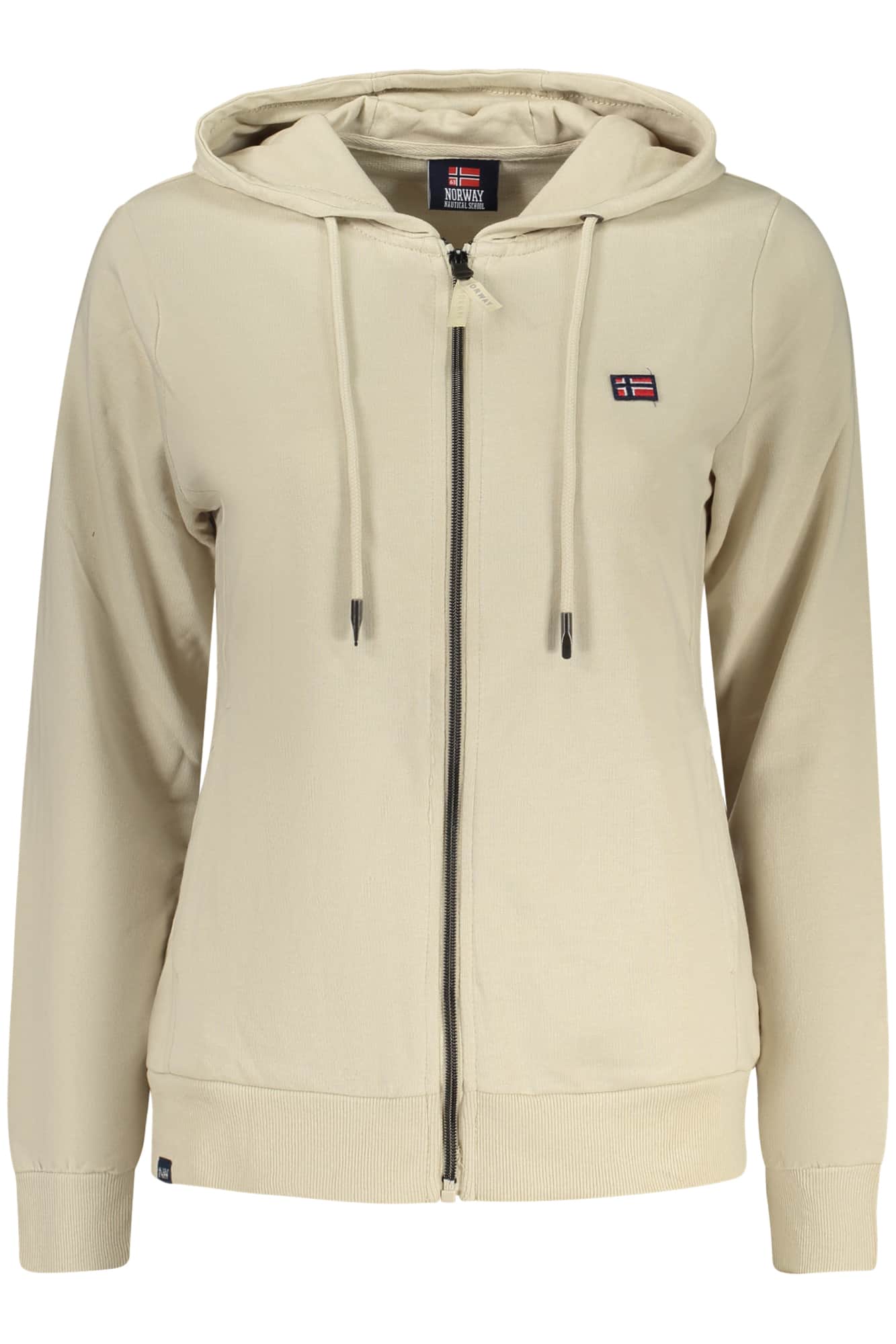 NORWAY 1963 WOMEN'S BEIGE ZIP-UP SWEATSHIRT