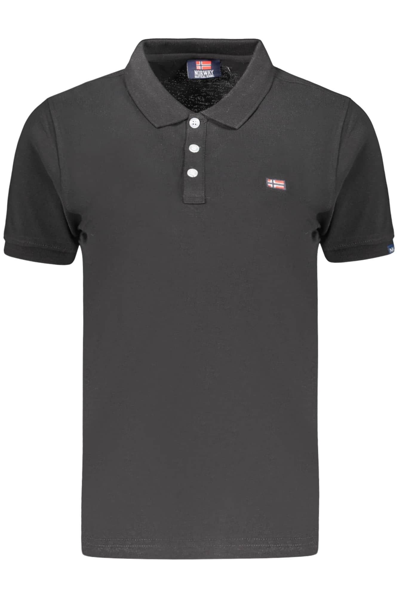 NORWAY 1963 WOMEN'S SHORT-SLEEVE POLO SHIRT, BLACK