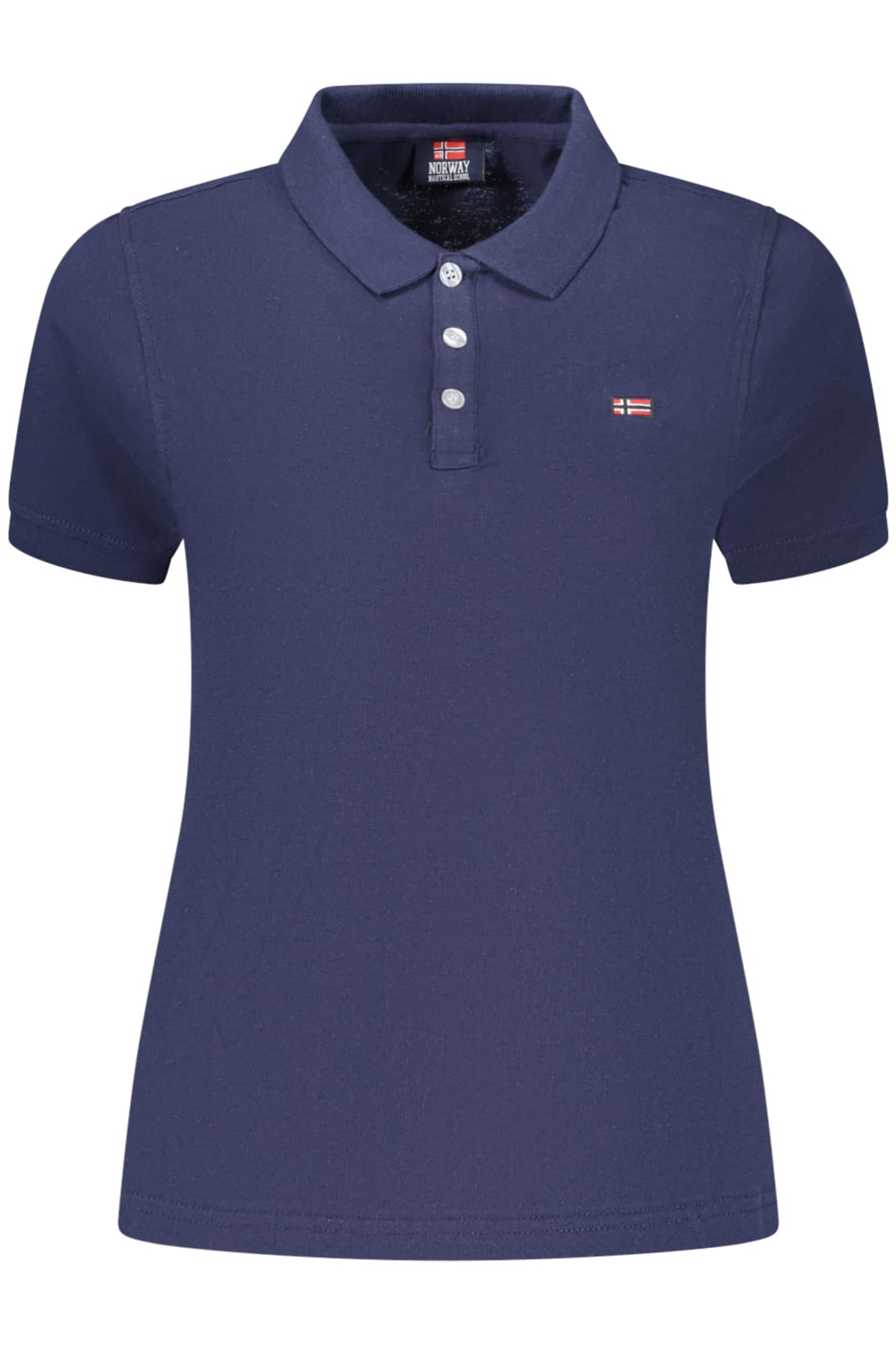 NORWAY 1963 WOMEN'S SHORT-SLEEVED POLO SHIRT, BLUE