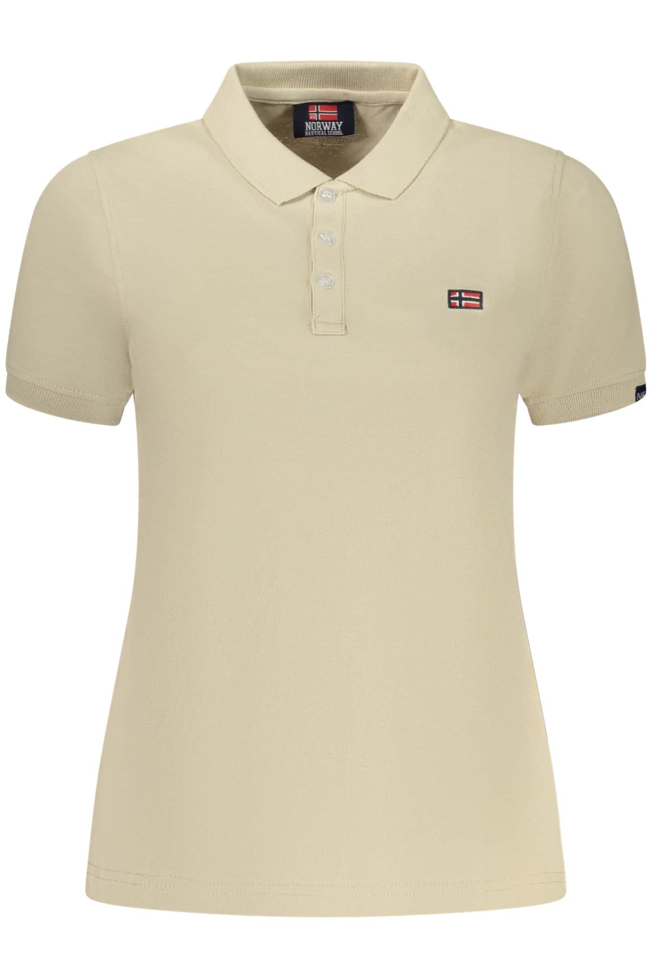 NORWAY 1963 WOMEN'S SHORT-SLEEVE POLO SHIRT, BEIGE