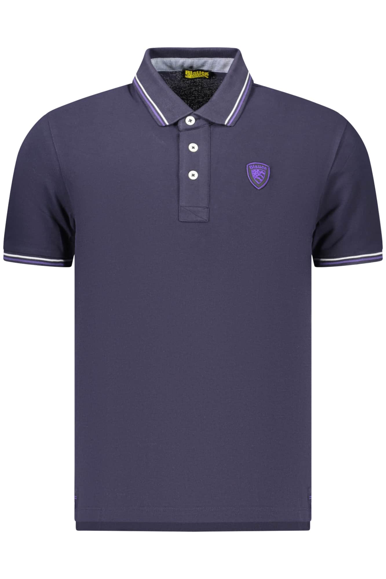 BLAUER APPAREL MEN'S SHORT-SLEEVE POLO SHIRT, BLUE
