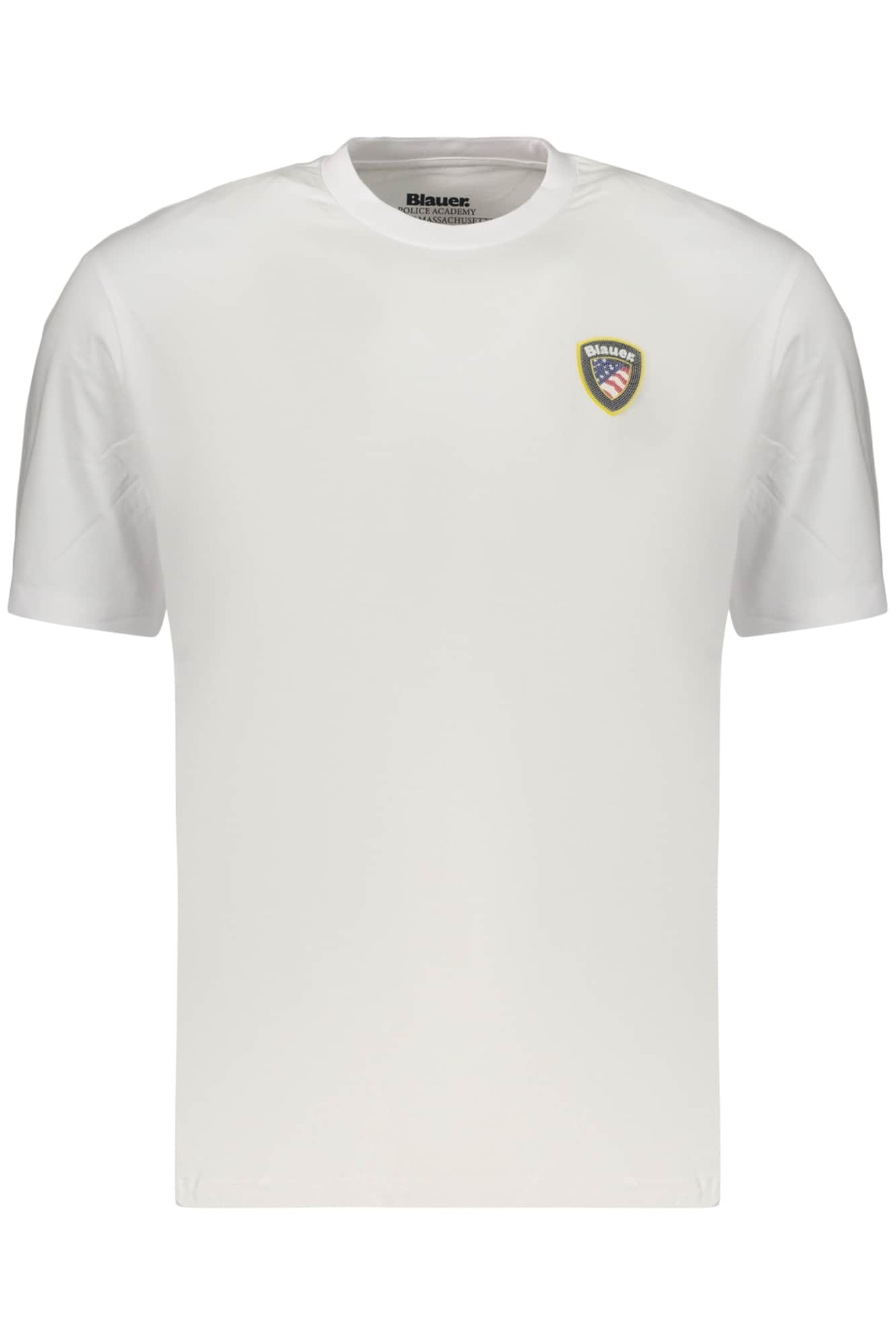 BLAUER APPAREL MEN'S SHORT-SLEEVE T-SHIRT WHITE