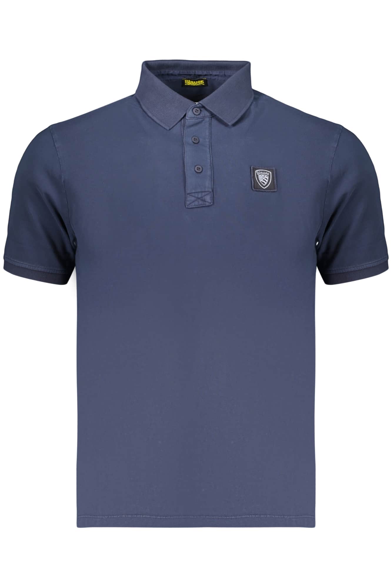 BLAUER APPAREL MEN'S SHORT-SLEEVE POLO SHIRT, BLUE