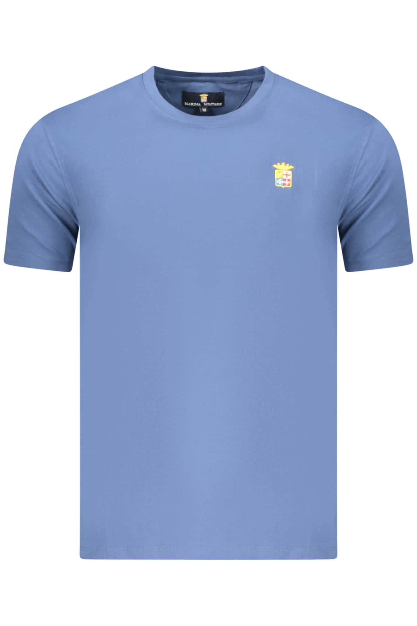 Marineblauw Heren Zwart Korte Mouw T-Shirt