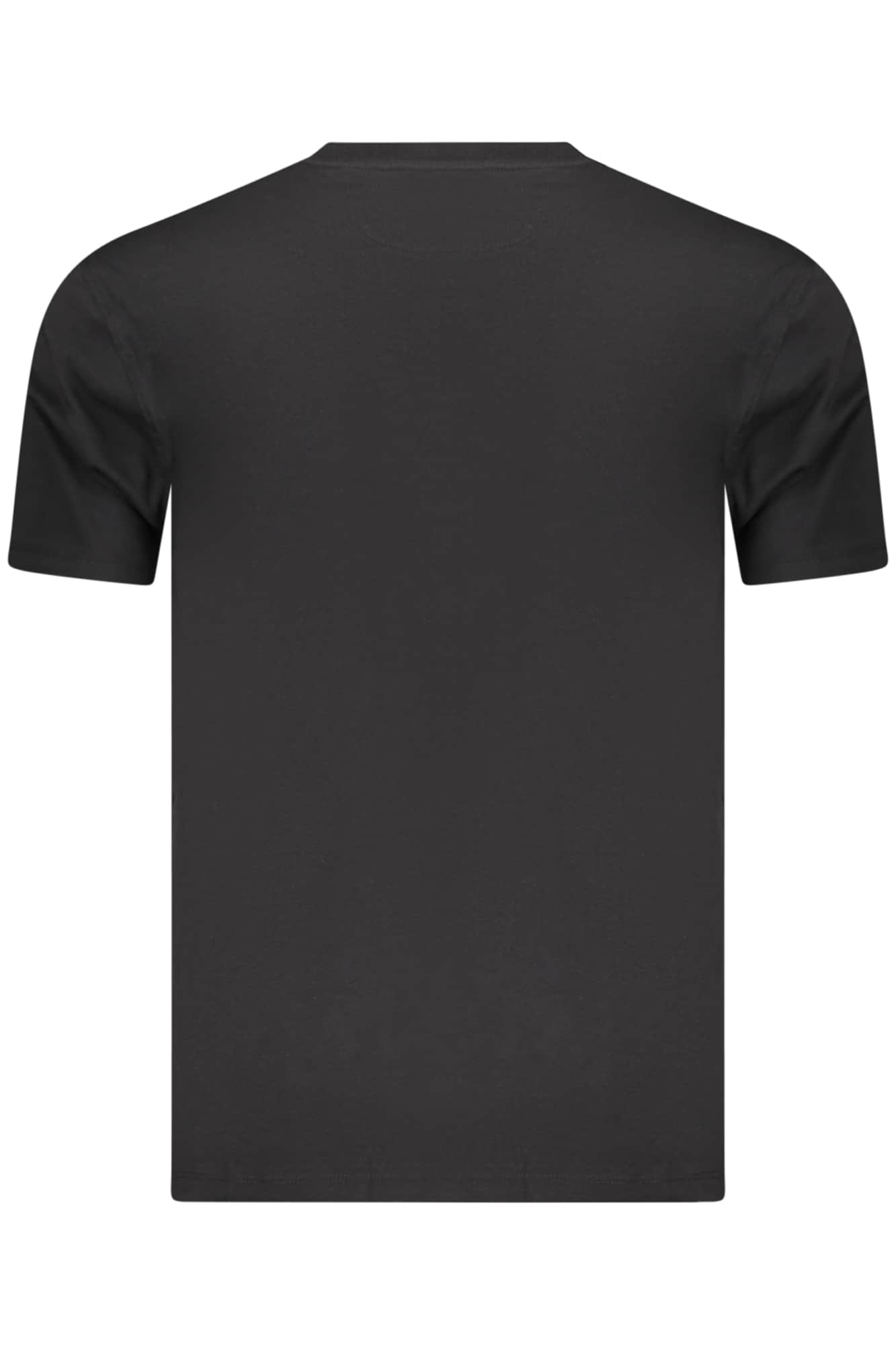 Marineblauw Heren Zwart Korte Mouw T-Shirt