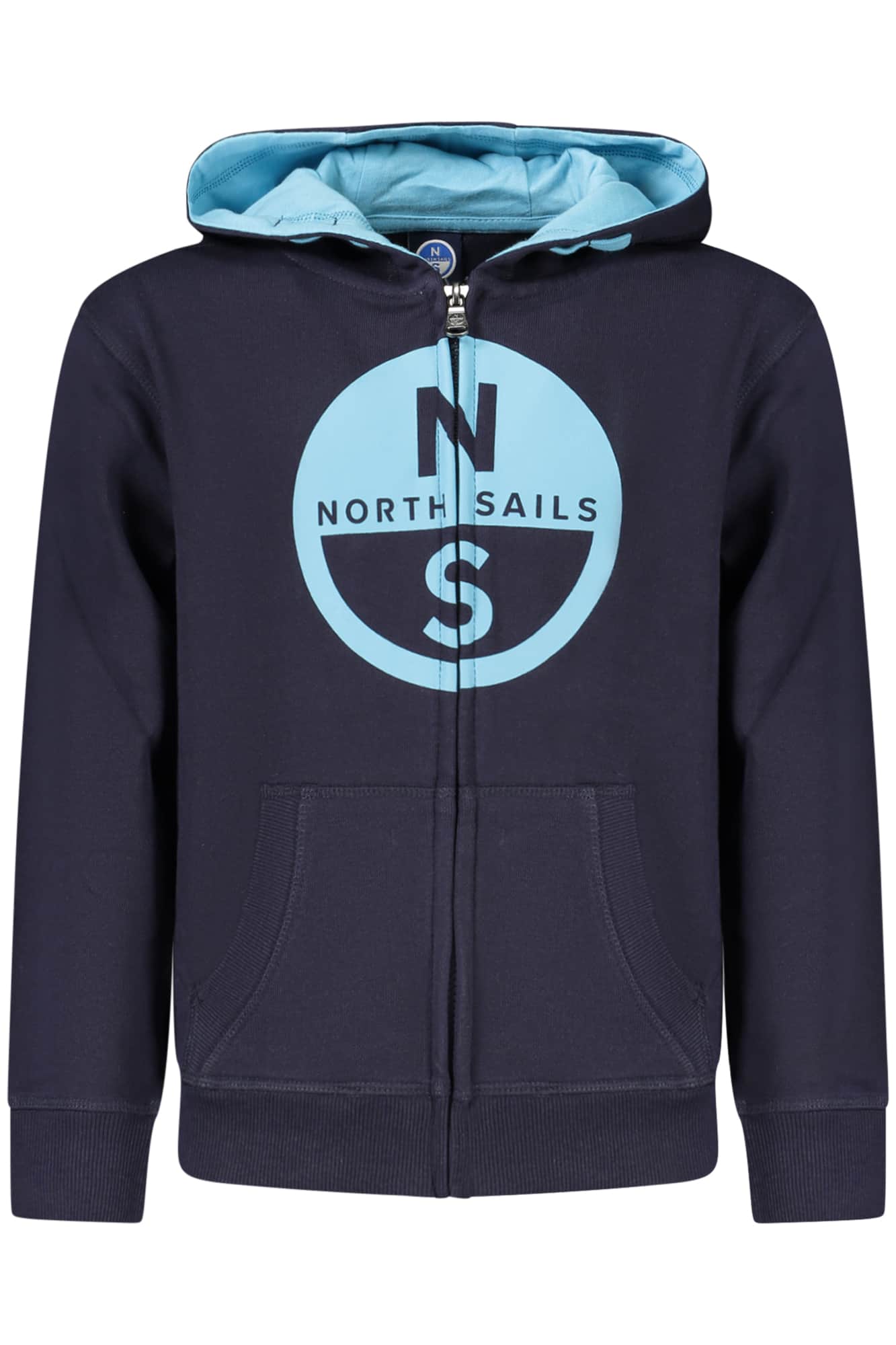 NORTH SAILS CHILDREN'S GREEN ZIP-UP SWEATSHIRT