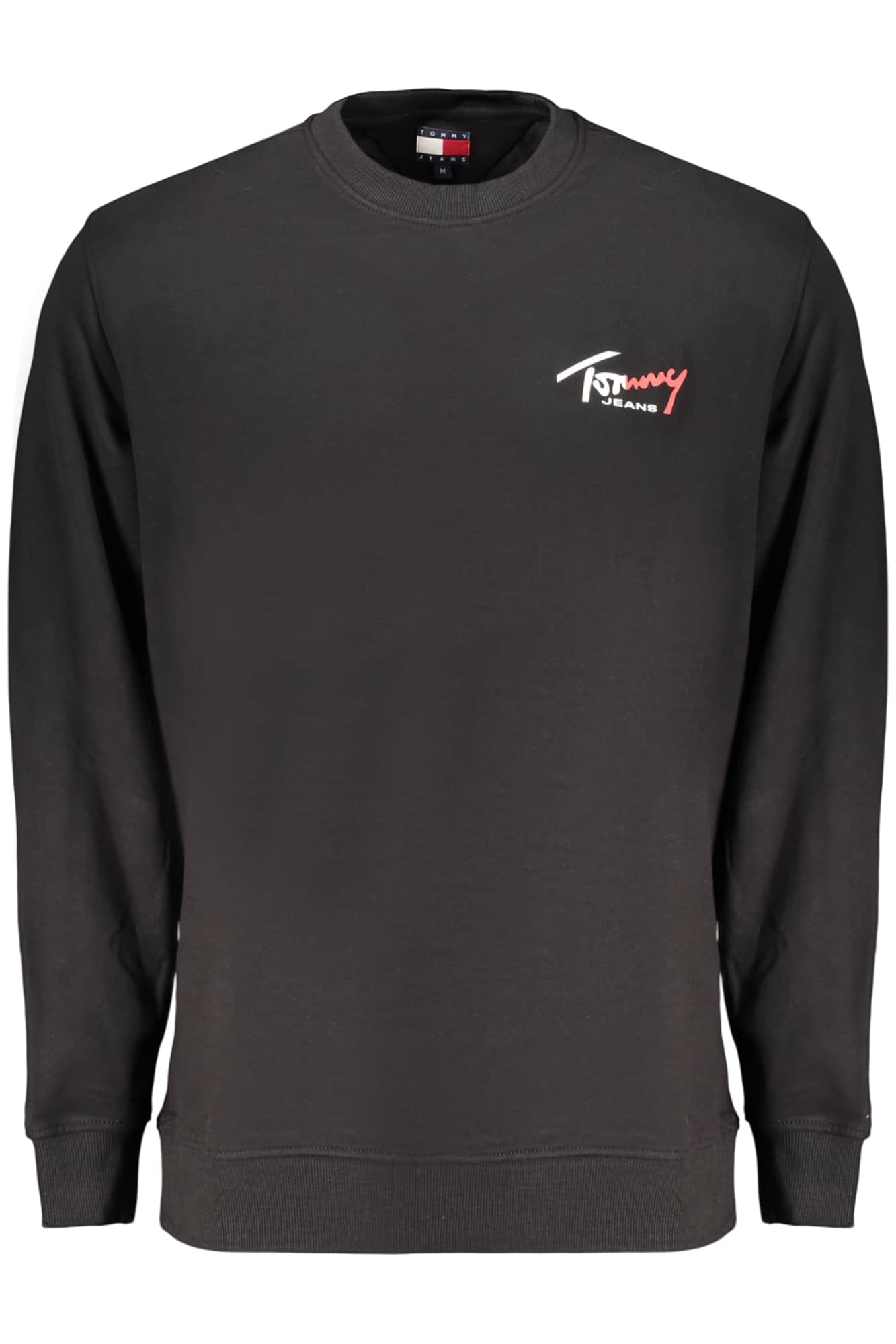 TOMMY HILFIGER MEN'S BLACK ZIP-UP SWEATSHIRT