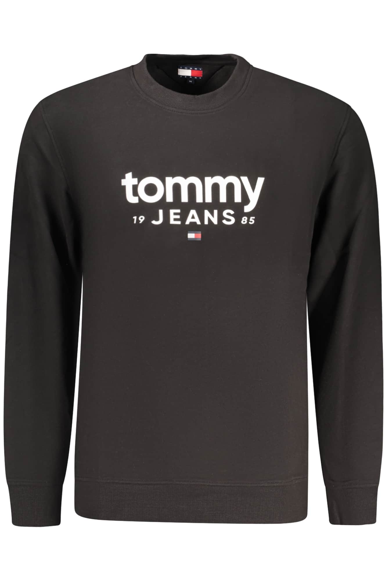 TOMMY HILFIGER MEN'S BLACK ZIP-UP SWEATSHIRT