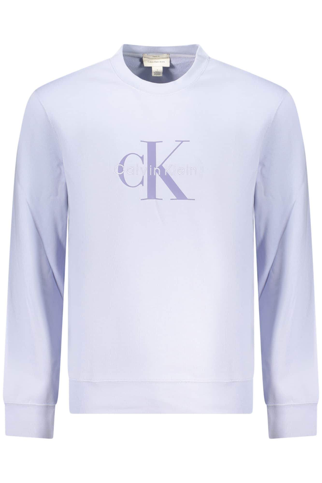 CALVIN KLEIN MEN'S PURPLE ZIP-UP SWEATSHIRT