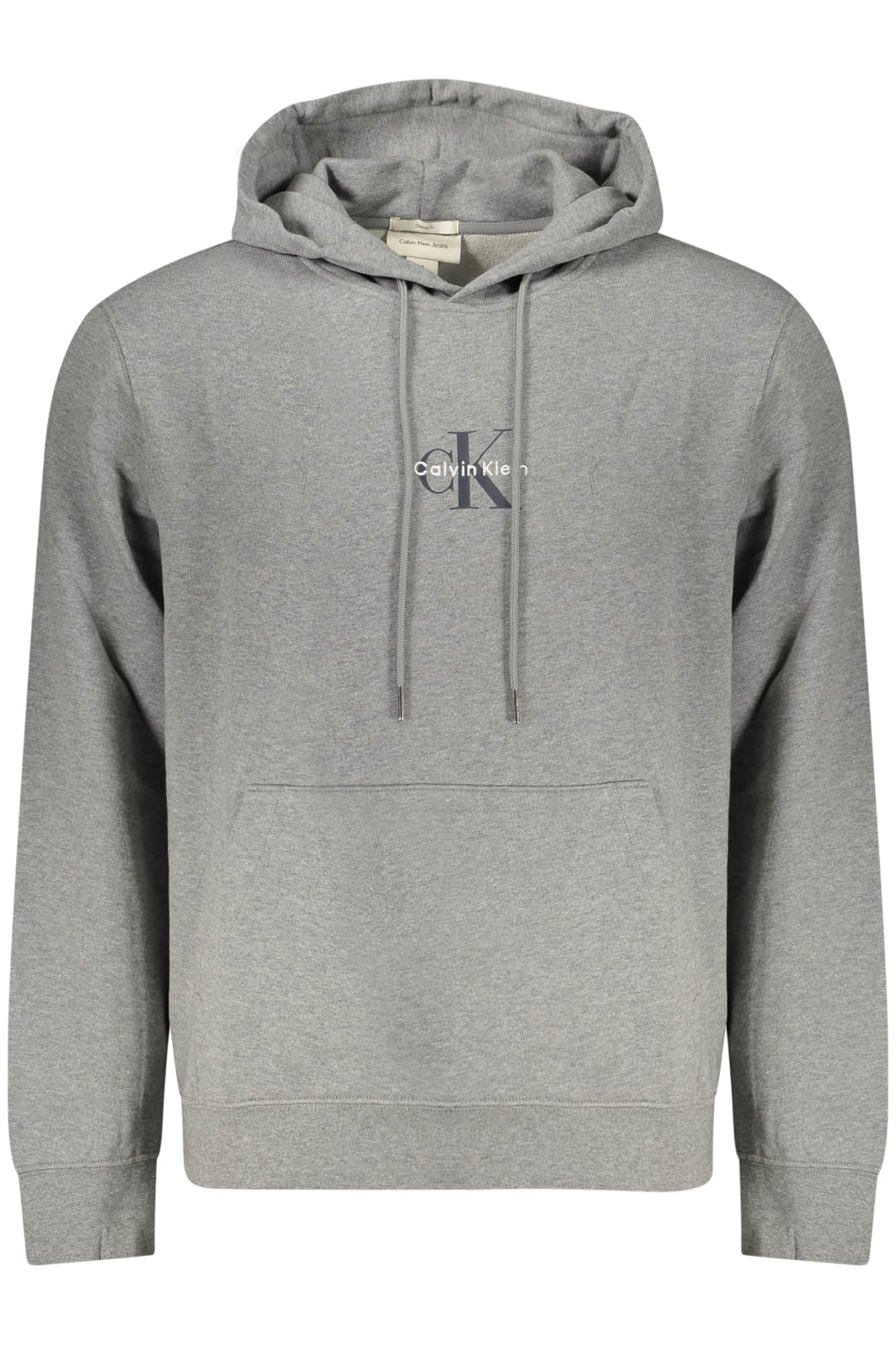 CALVIN KLEIN MEN'S GRAY ZIP-UP SWEATSHIRT