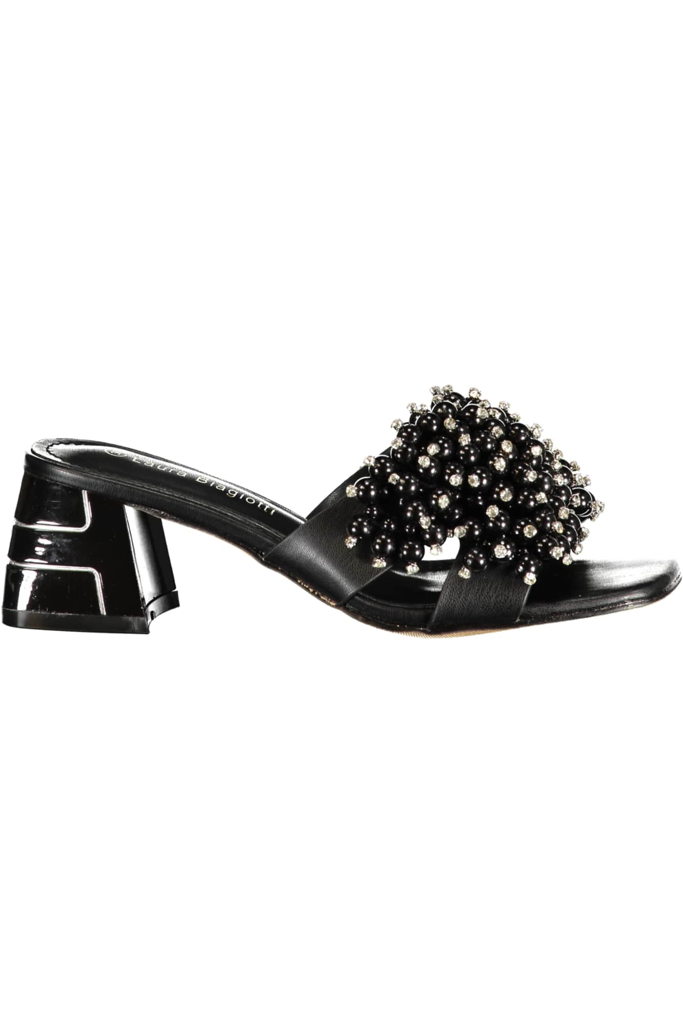 LAURA BIAGIOTTI WOMEN'S BLACK SANDALS