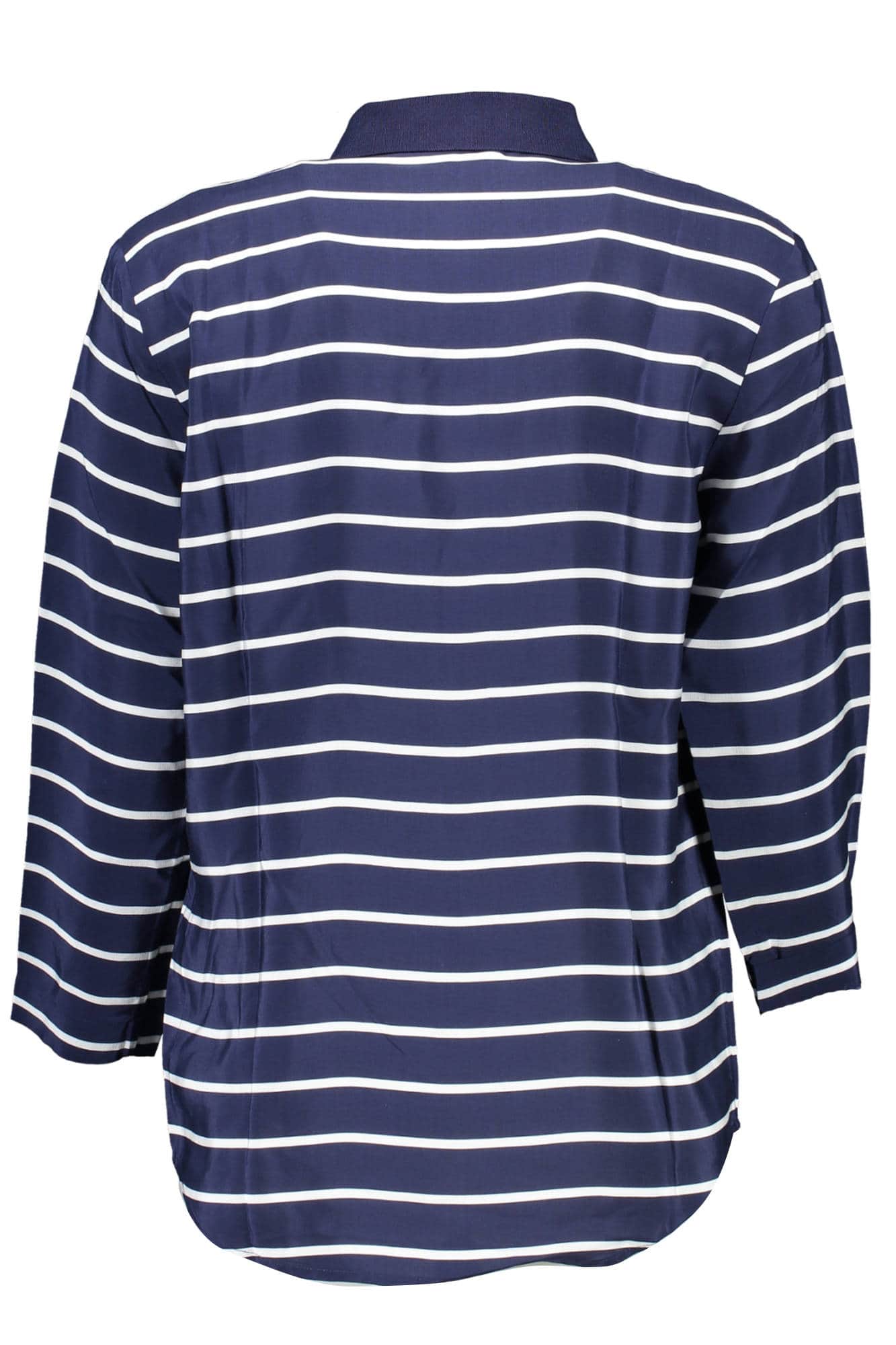 GANT WOMEN'S BLUE 3/4 SLEEVE POLO SHIRT