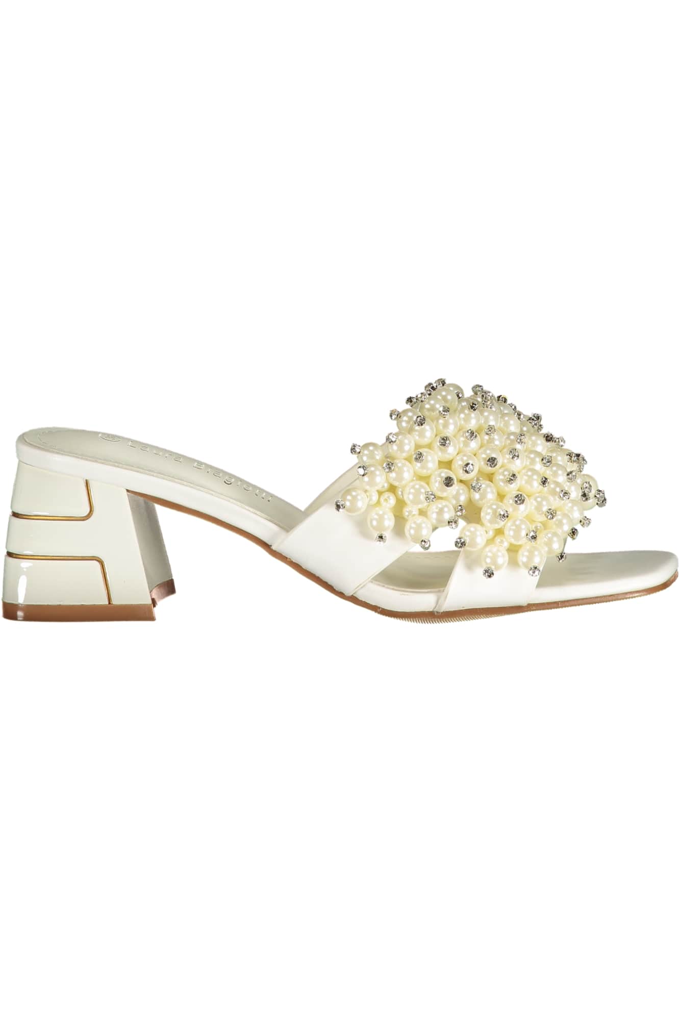LAURA BIAGIOTTI WOMEN'S WHITE SANDALS