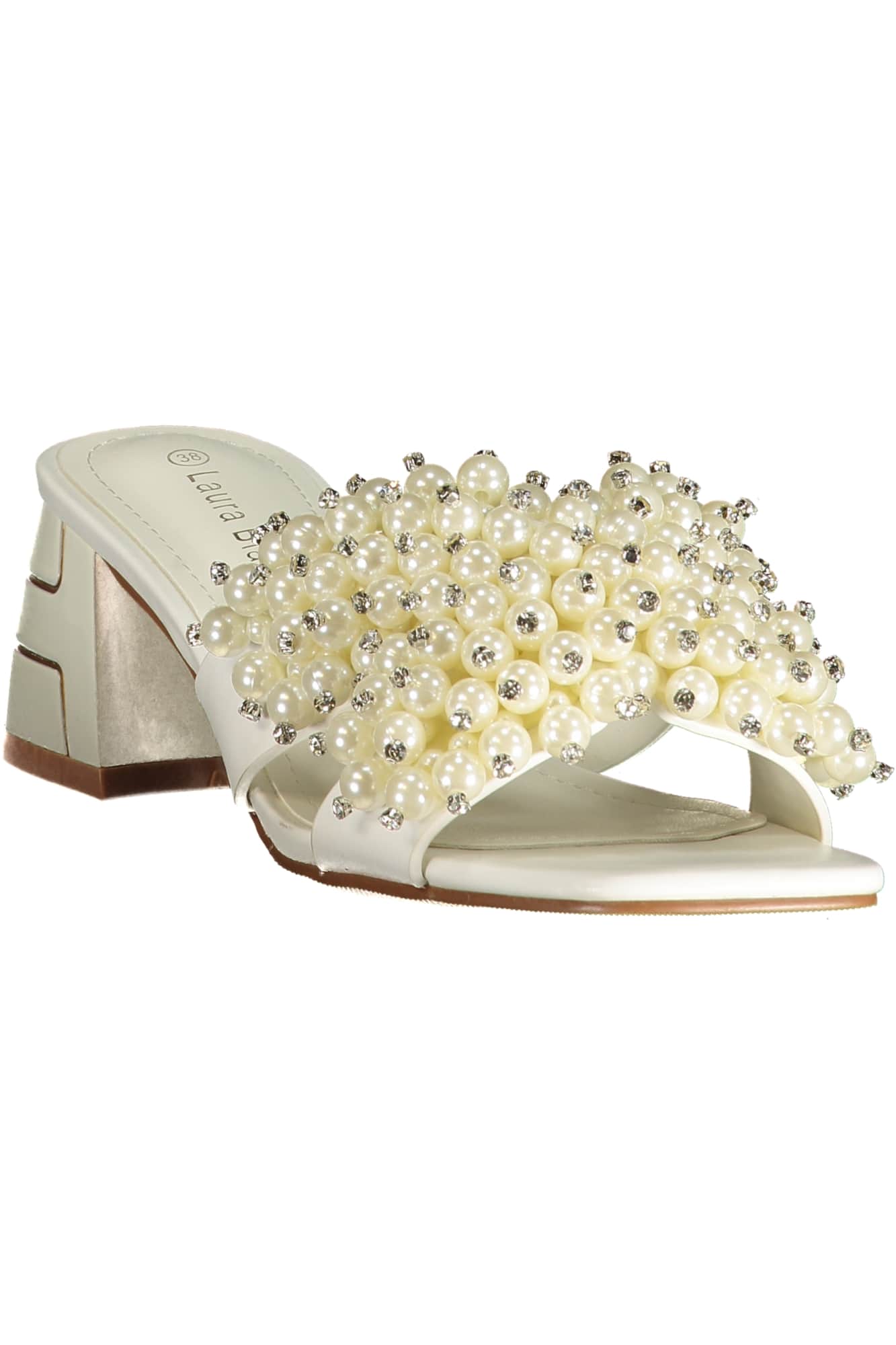 LAURA BIAGIOTTI WOMEN'S WHITE SANDALS