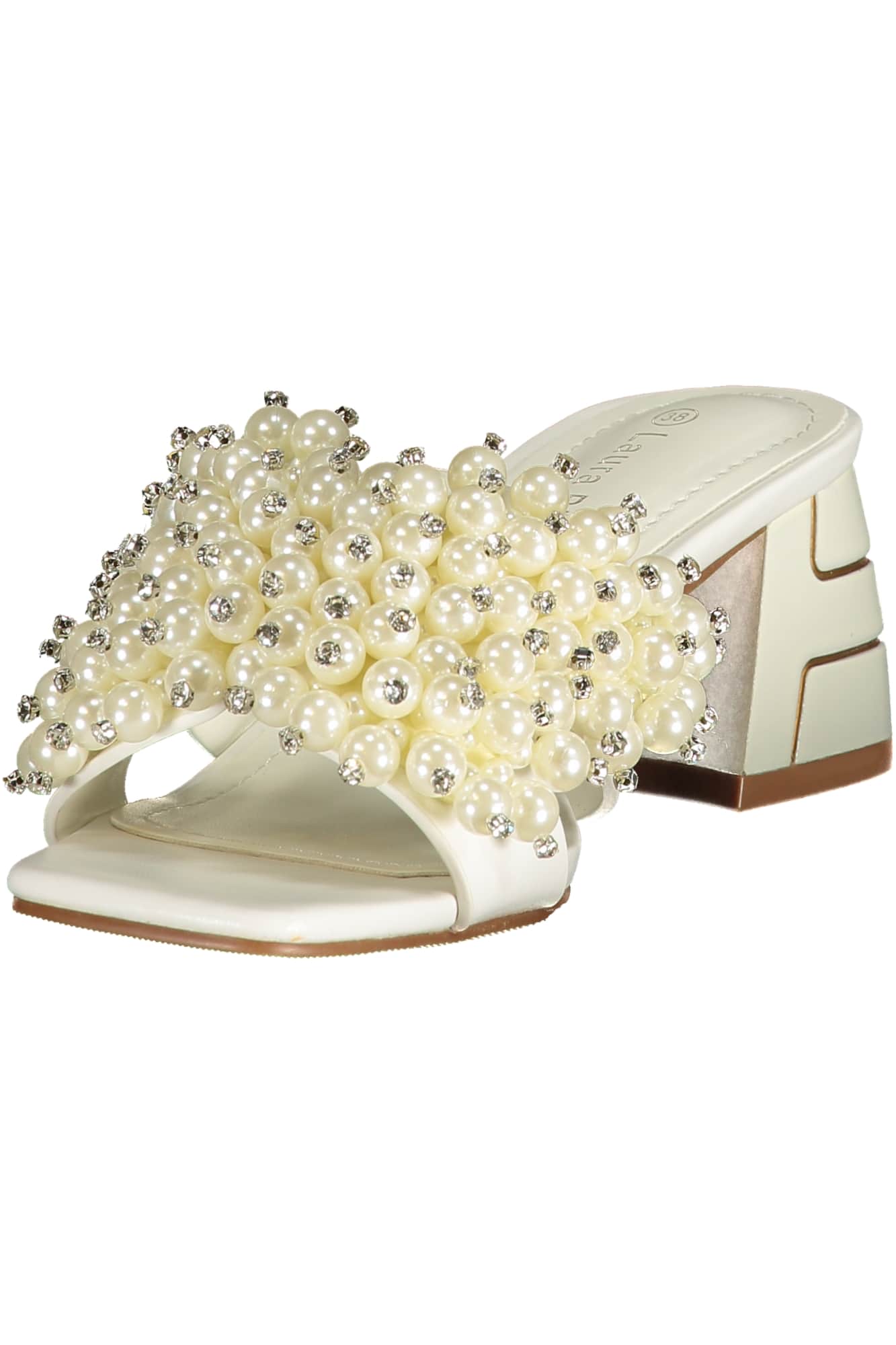 LAURA BIAGIOTTI WOMEN'S WHITE SANDALS