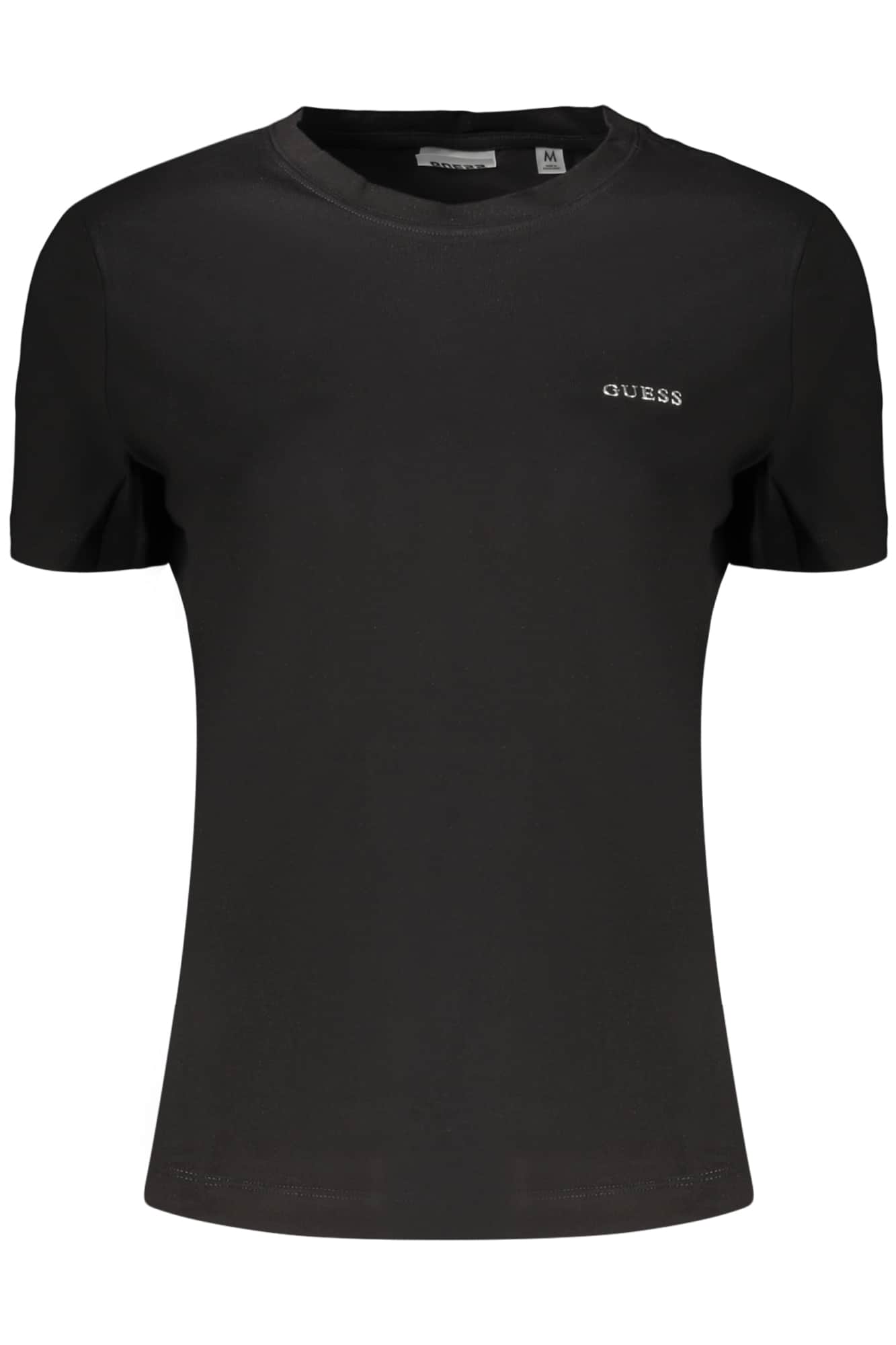 GUESS JEANS DAMES KORTE MOUW T-SHIRT ZWART