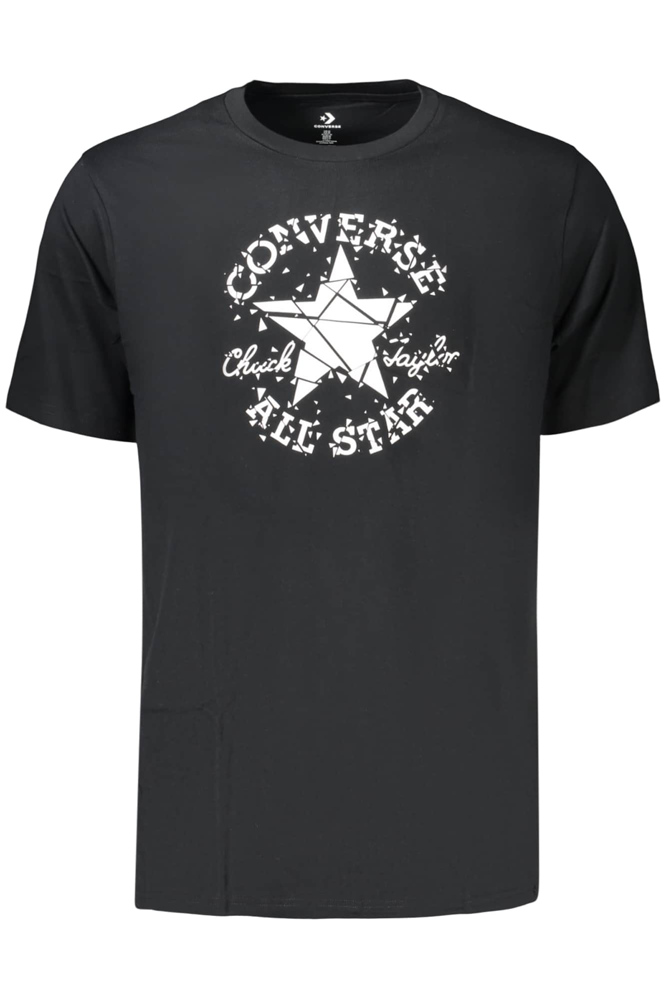 Converse Heren Korte Mouw T-Shirt, Zwart