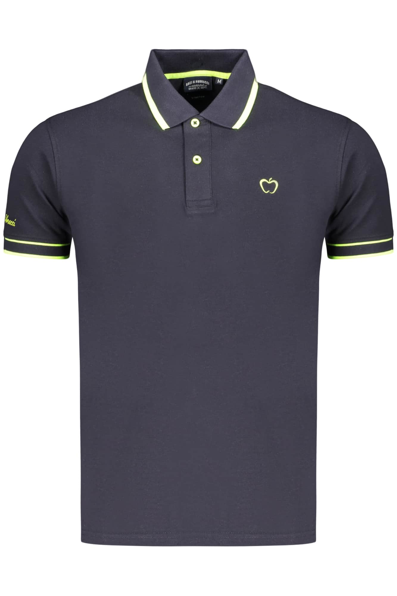 Kisses & Hugs Heren Korte Mouw Zwart Polo