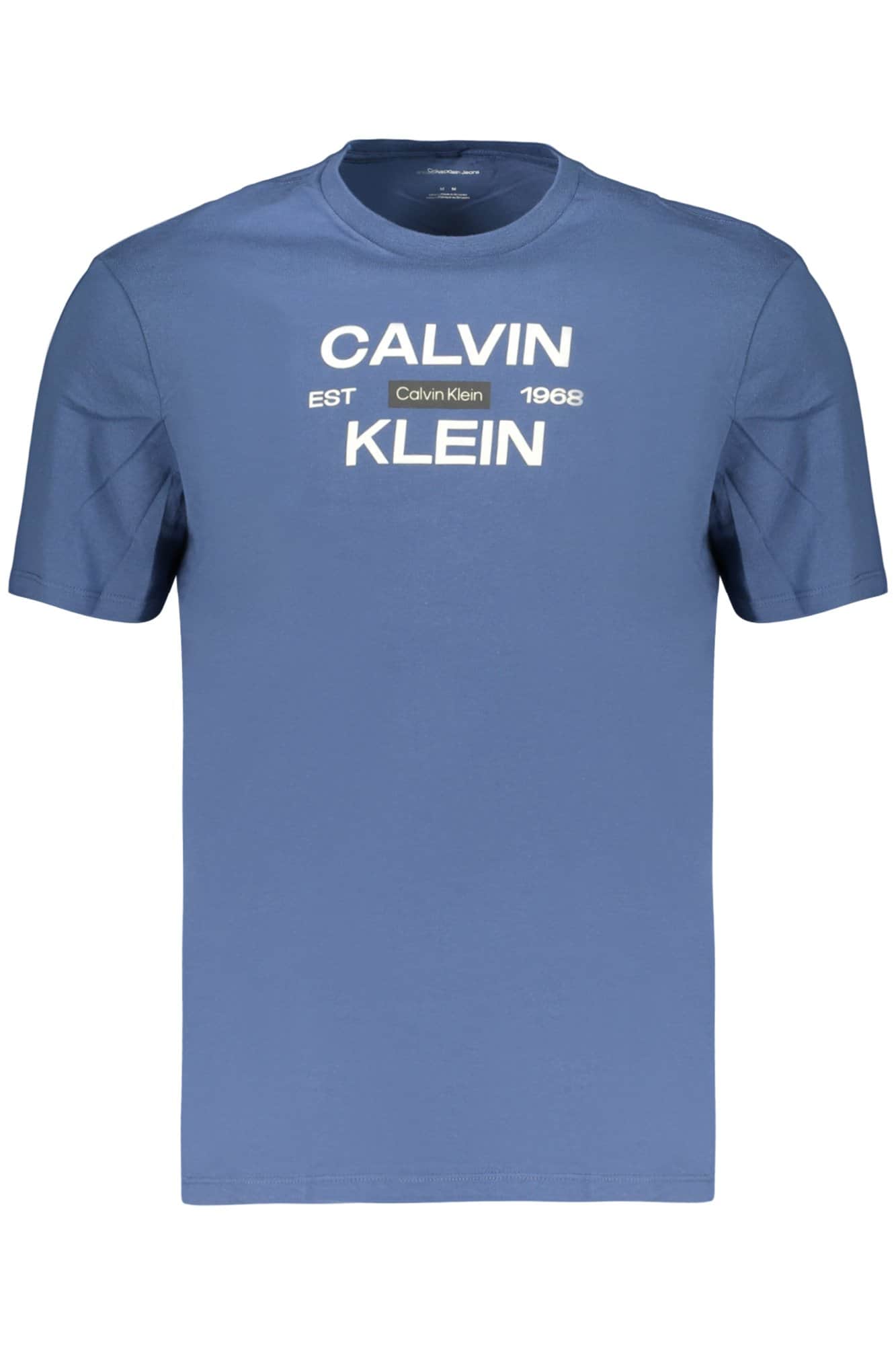 CALVIN KLEIN HEREN KORTE MOUW T-SHIRT BLAUW