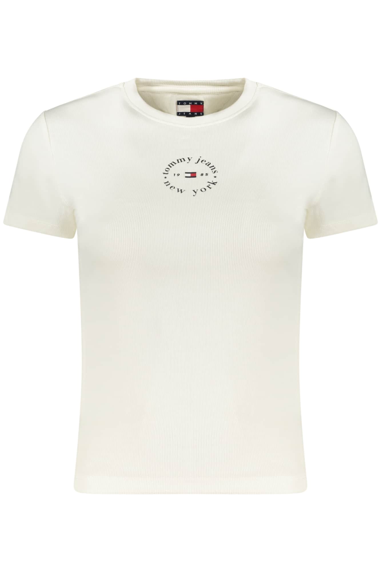 TOMMY HILFIGER DAMES KORTE MOUW T-SHIRT ZWART