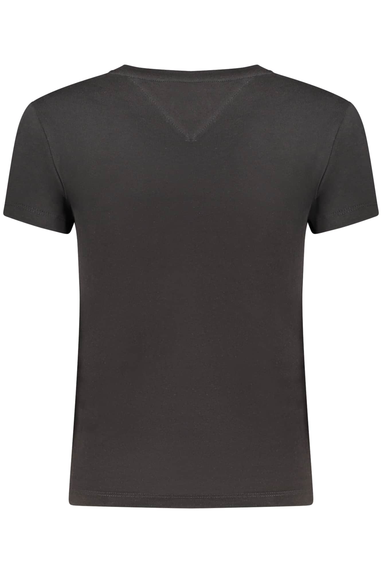 TOMMY HILFIGER DAMES KORTE MOUW T-SHIRT ZWART