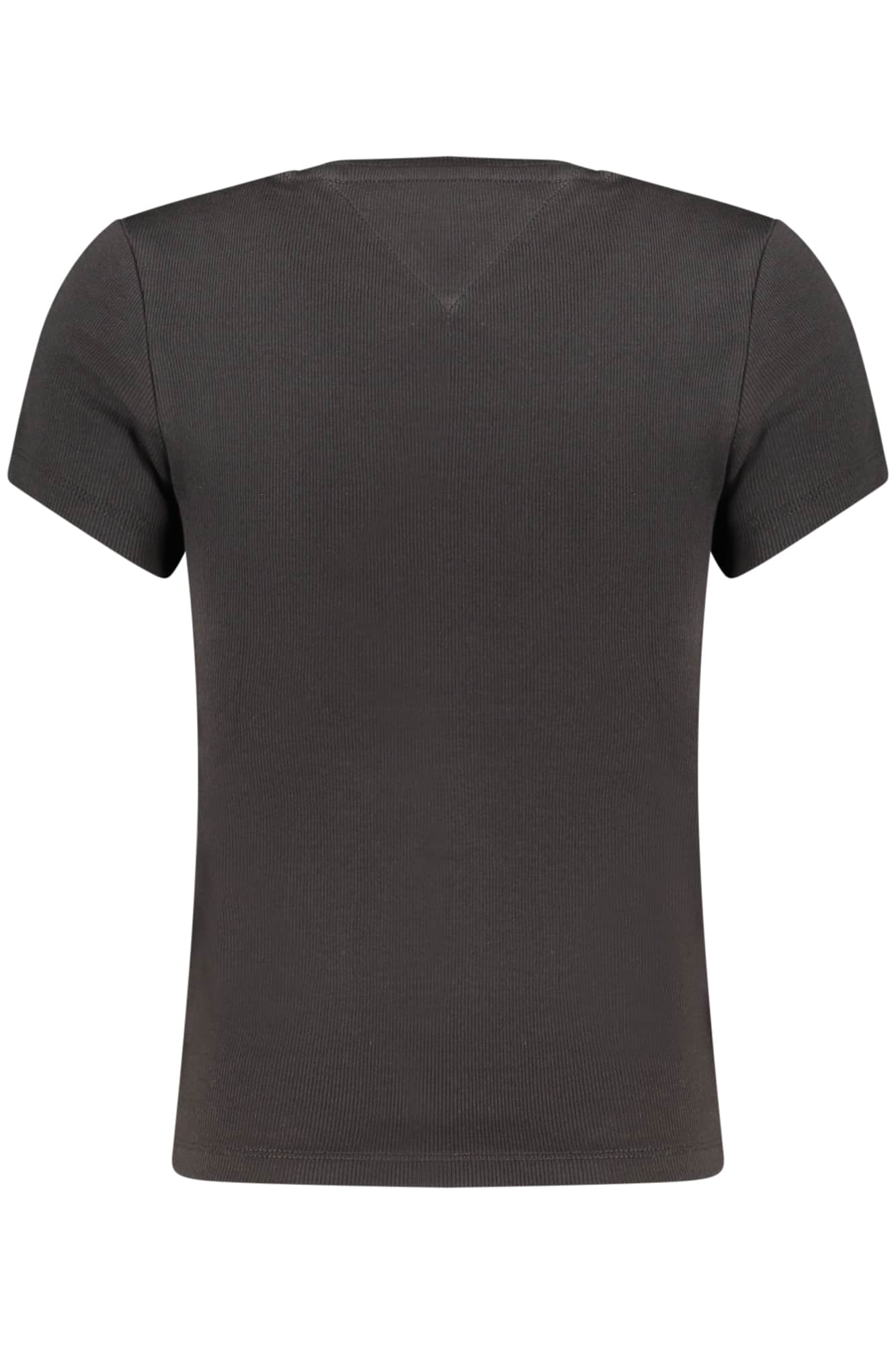 TOMMY HILFIGER DAMES KORTE MOUW T-SHIRT ZWART