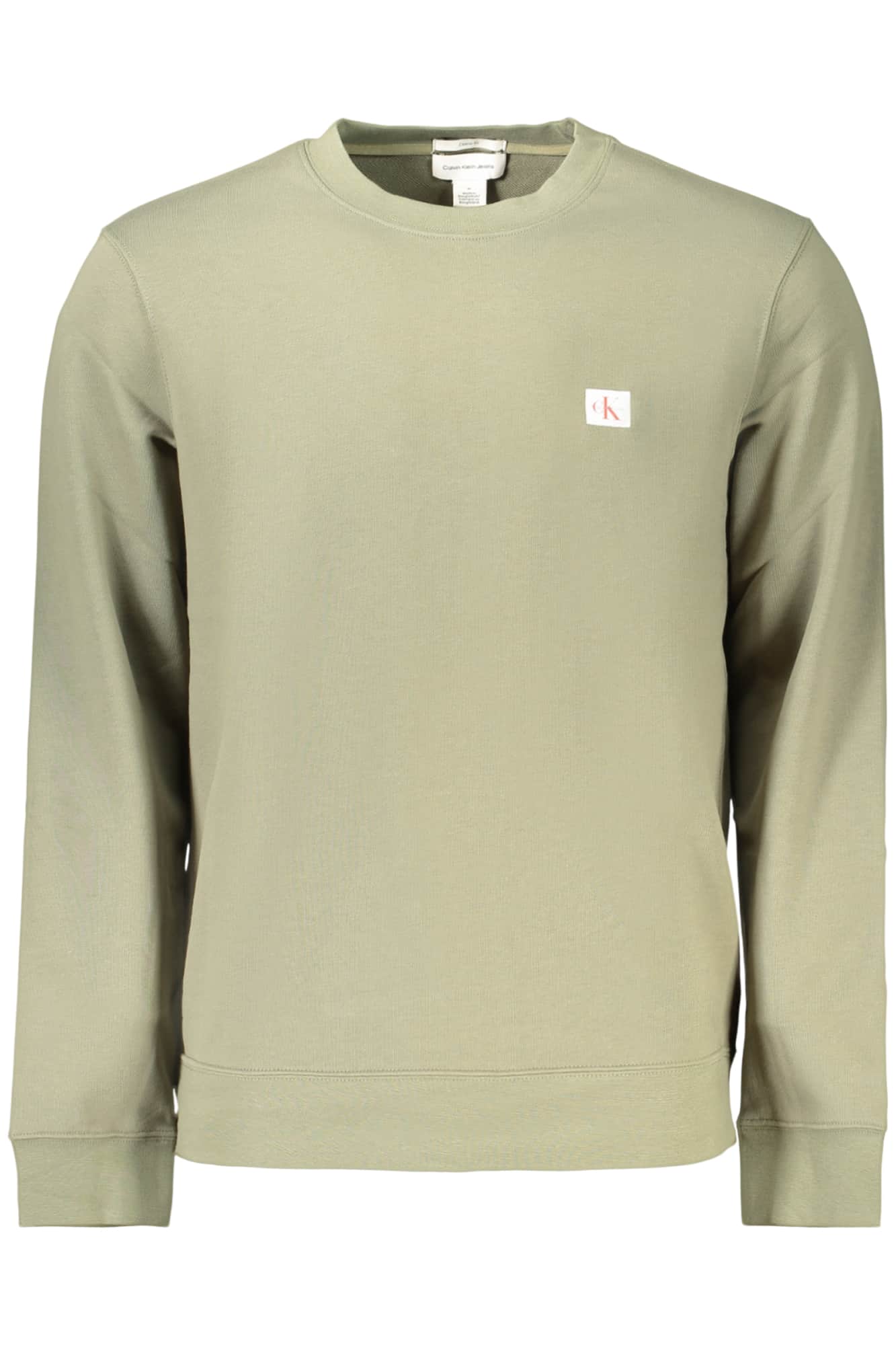 CALVIN KLEIN HEREN MET RITS SWEATER, GROEN