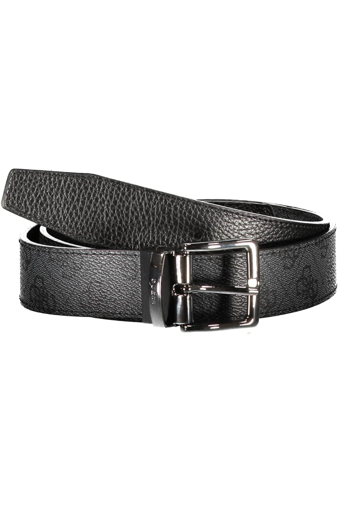 GUESS JEANS HEREN GRIJS LEER RIEM