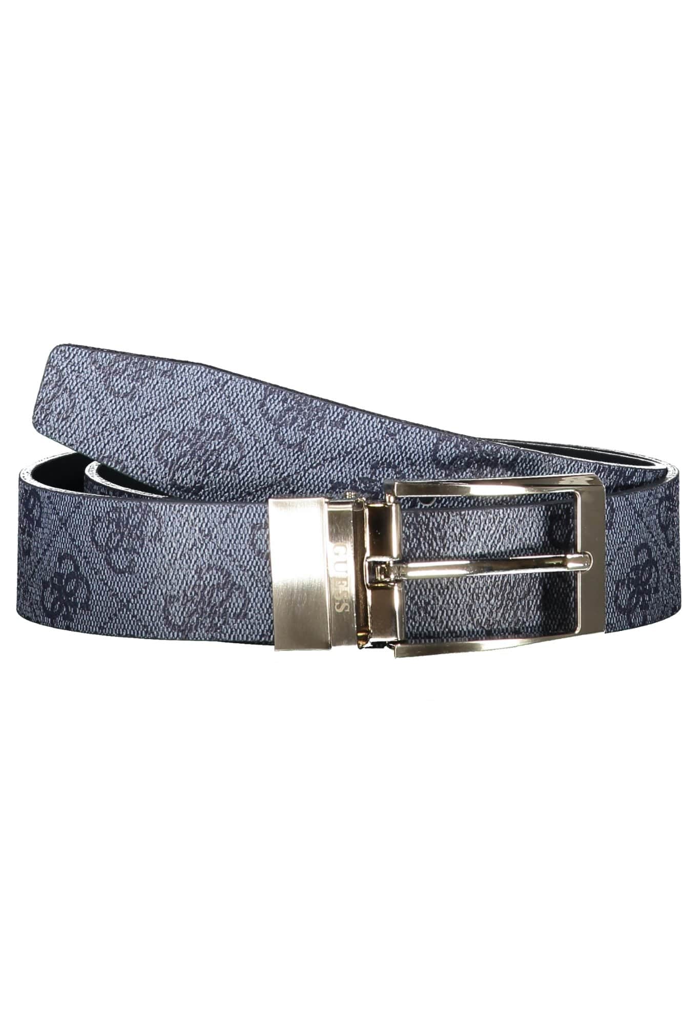 GUESS JEANS HEREN BLAUW LEER RIEM