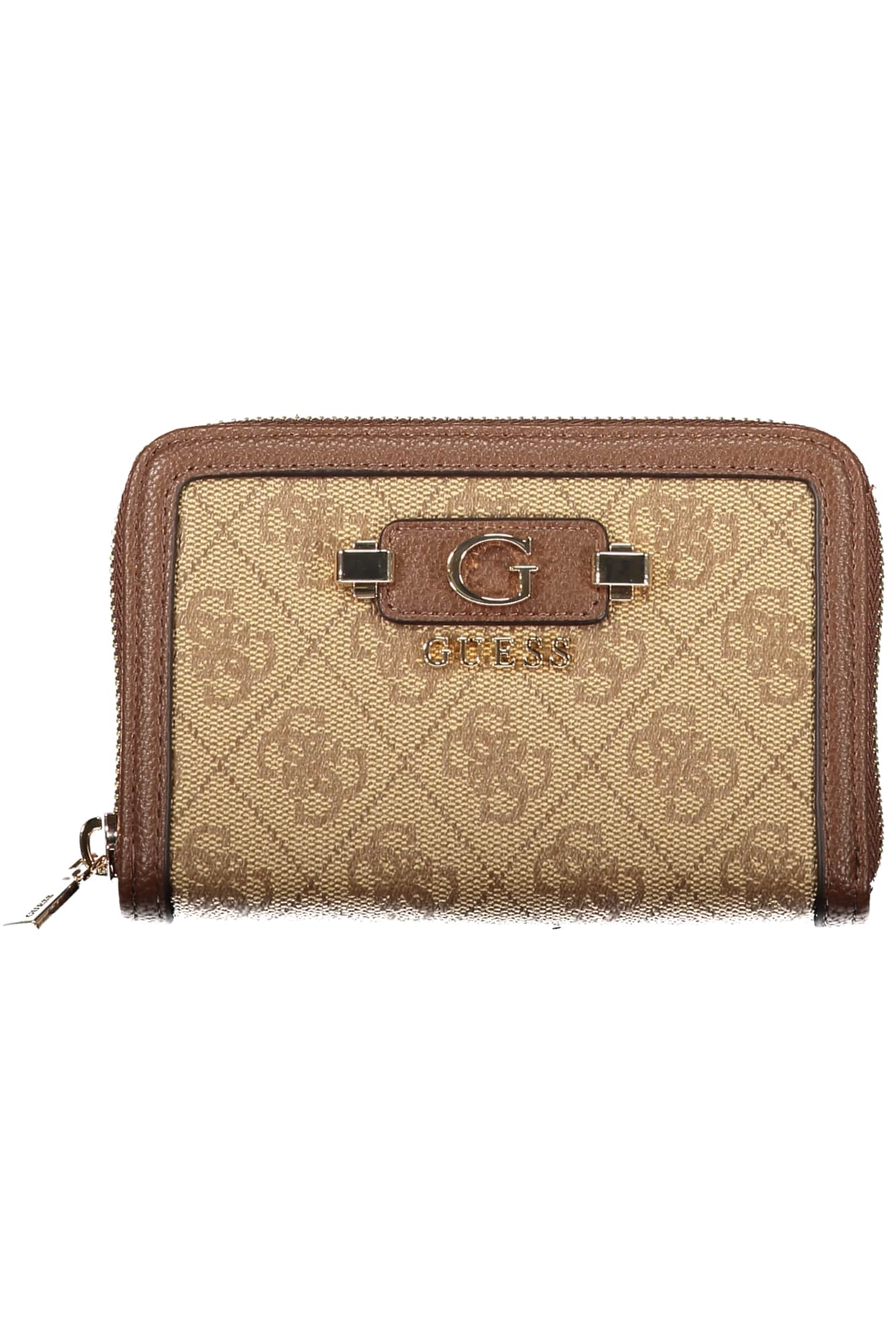 GUESS JEANS DAMES BEIGE PORTEMONNEE