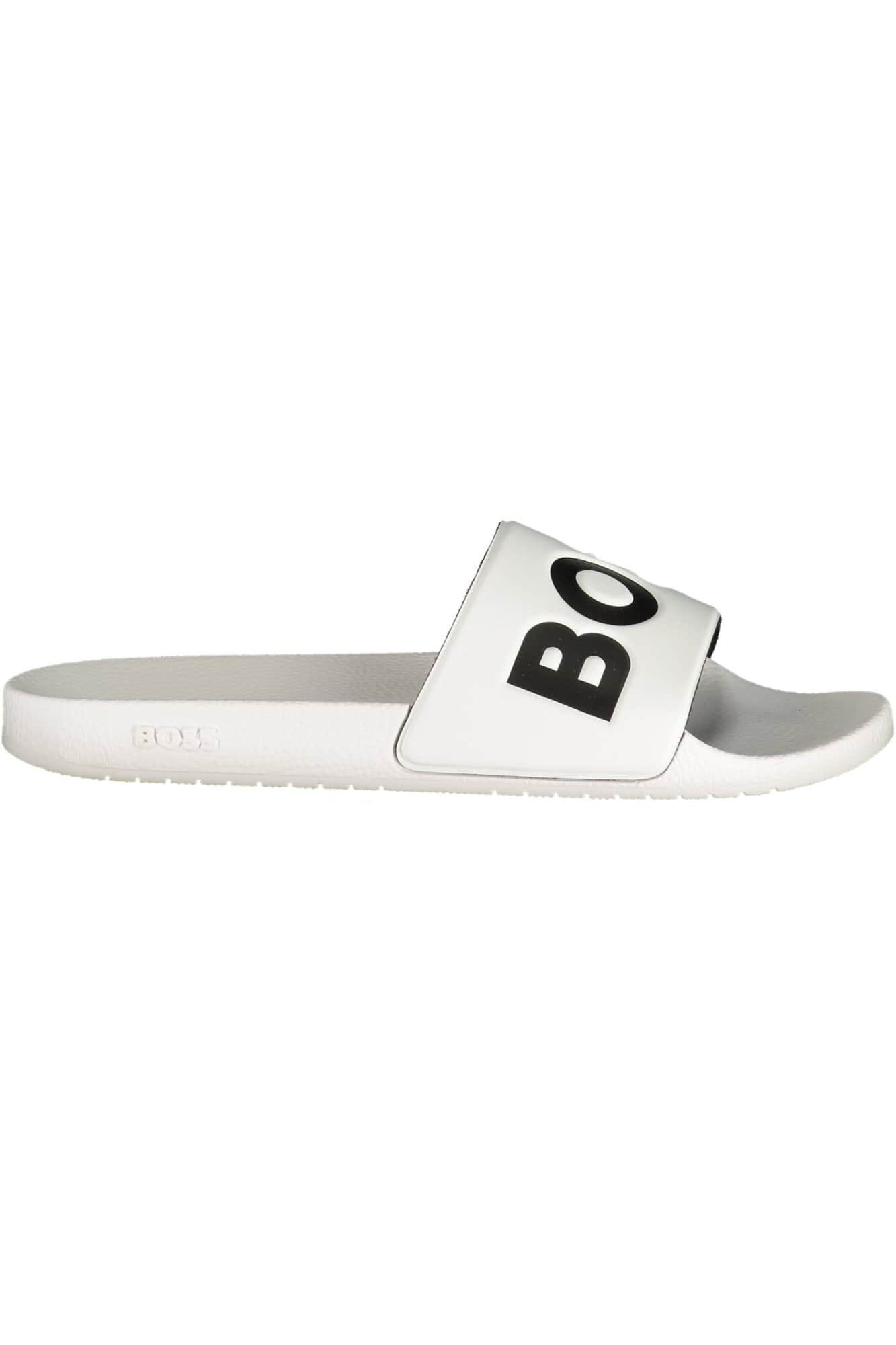 BOSS SCHOENEN HEREN WIT SLIPPER