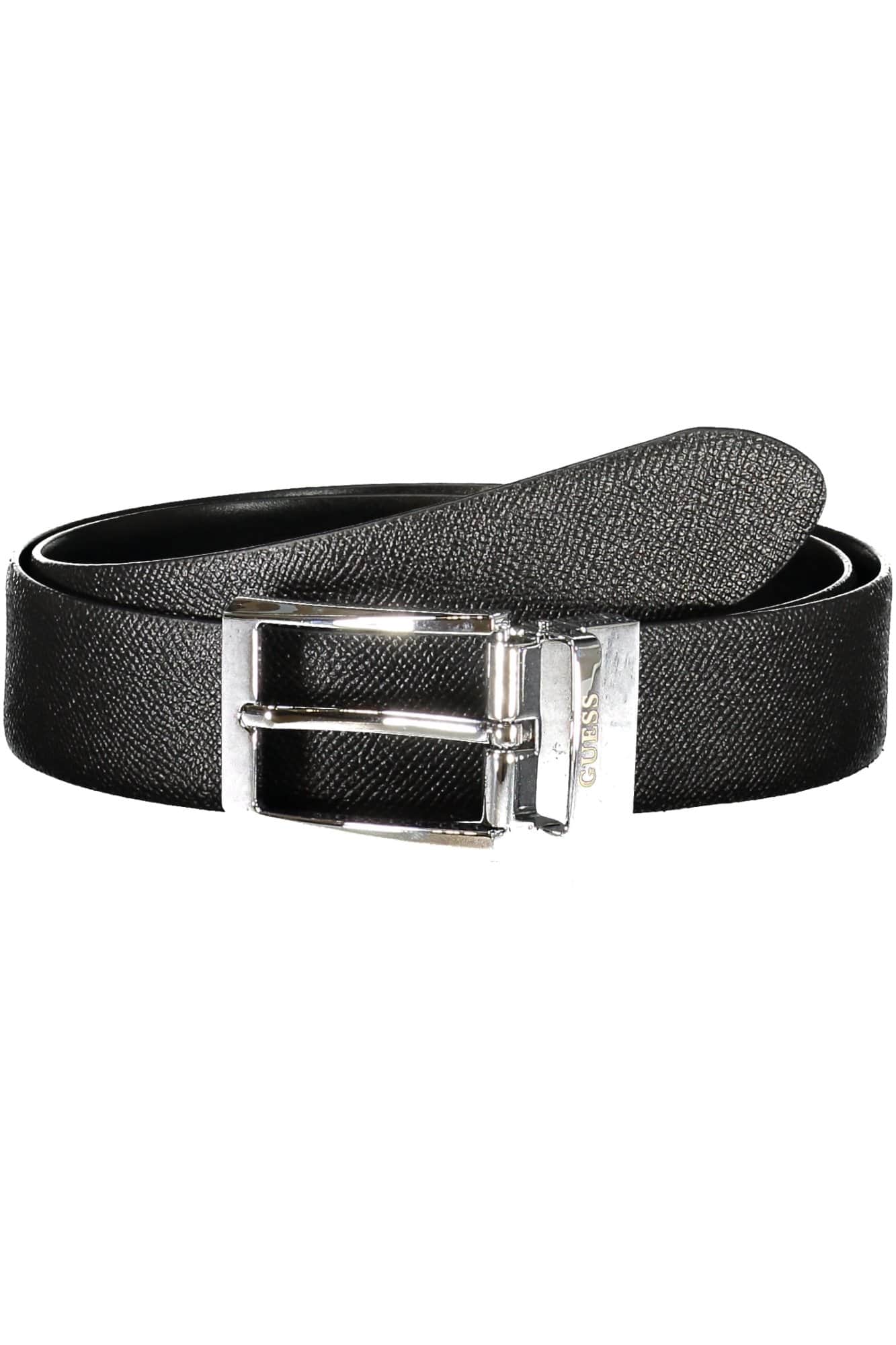 GUESS JEANS HEREN ZWART LEER RIEM