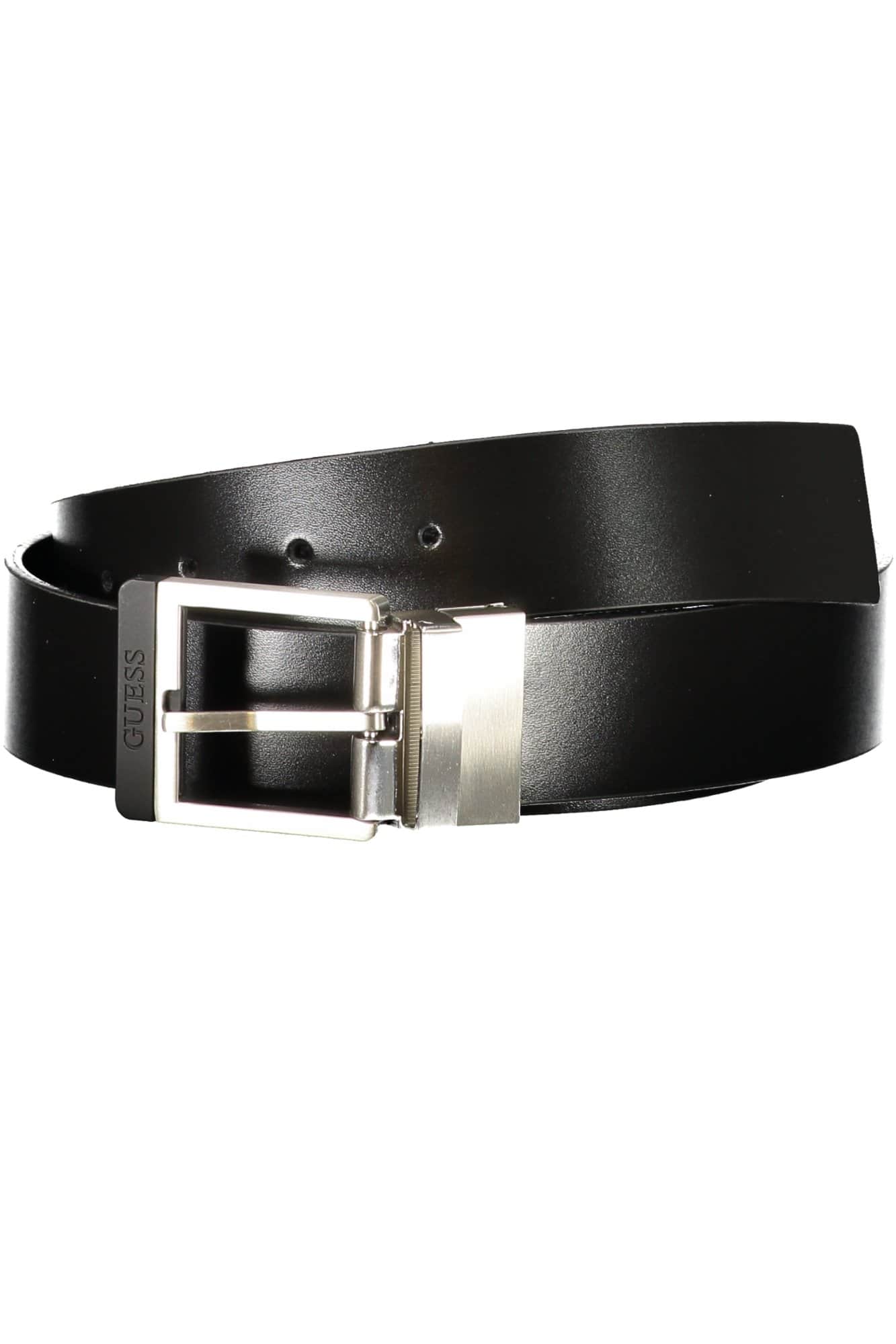 GUESS JEANS HEREN ZWART LEER RIEM