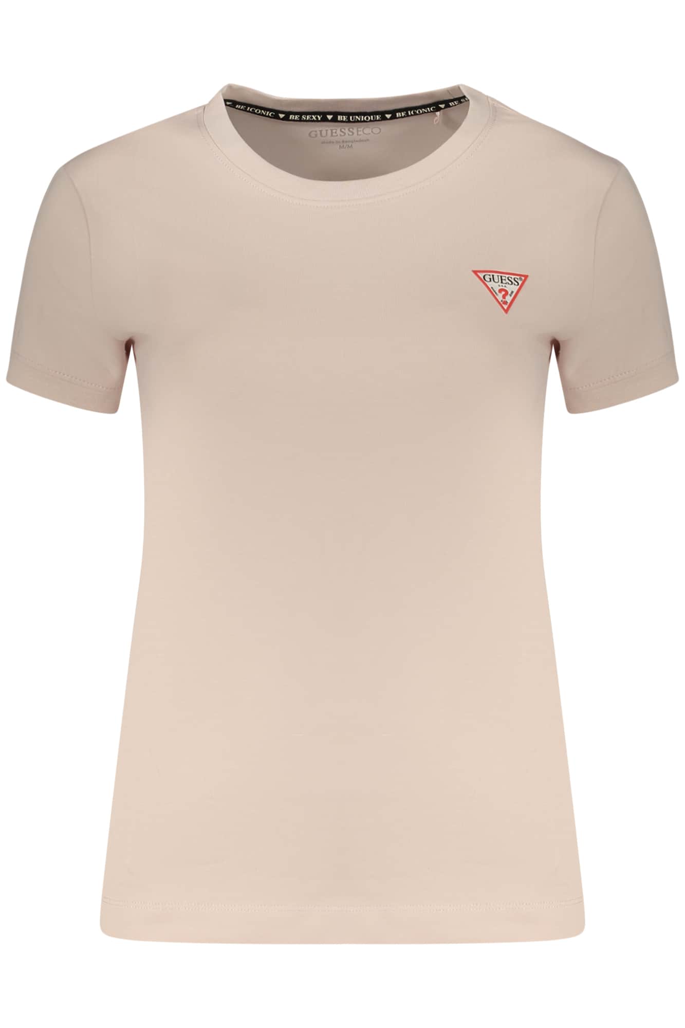 GUESS JEANS DAMES KORTE MOUW T-SHIRT ROZE