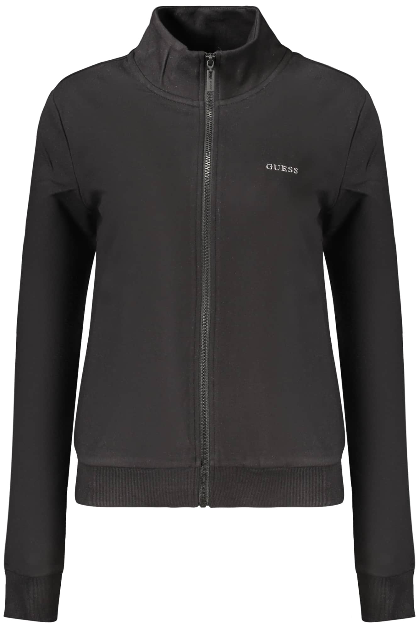 GUESS JEANS DAMES ZWART MET RITS SWEATER