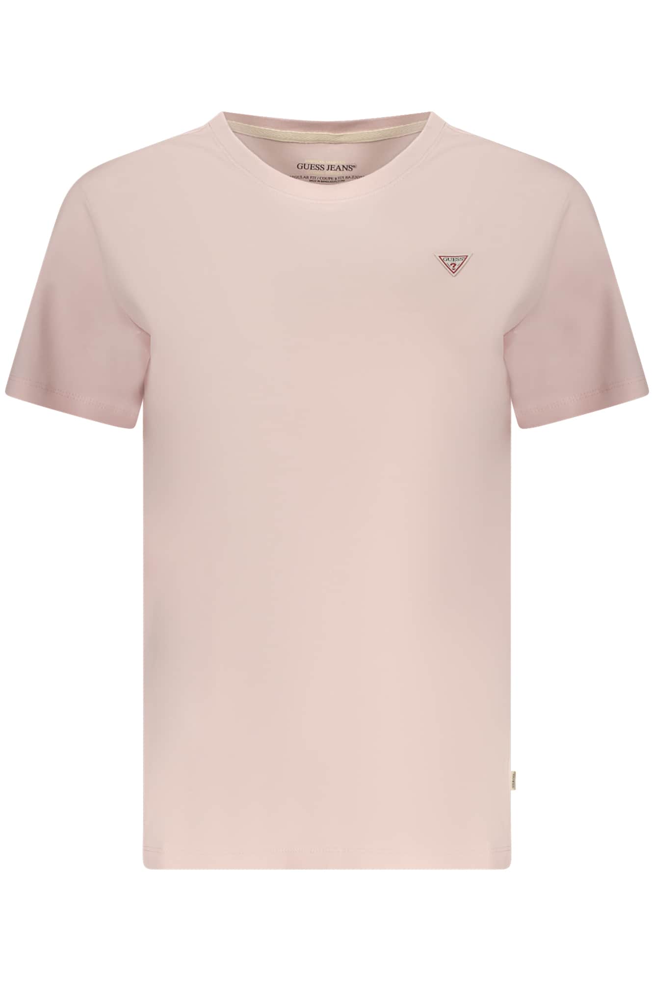 GUESS JEANS DAMES KORTE MOUW T-SHIRT ROZE