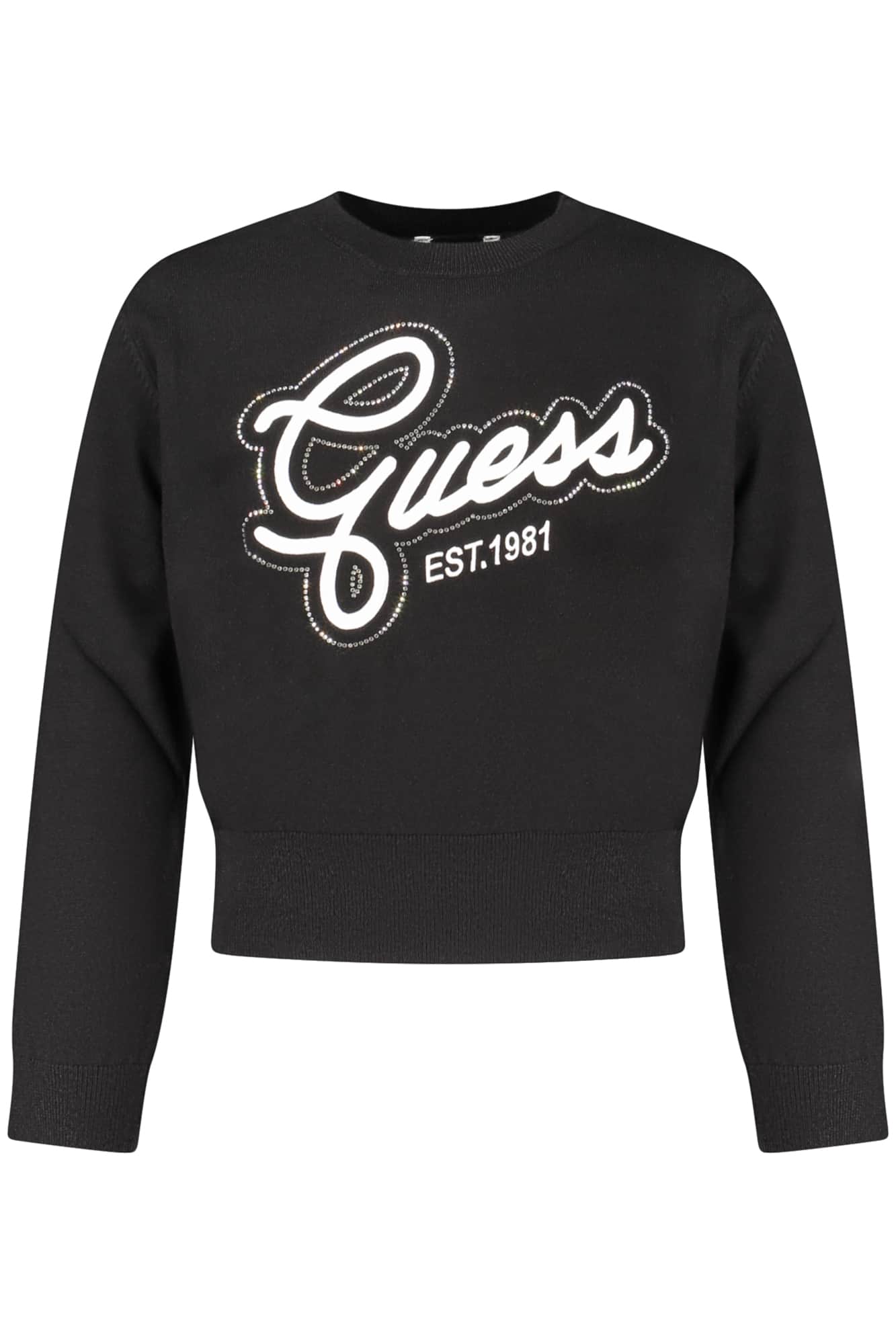 GUESS JEANS ZWART SWEATER VOOR MEISJES