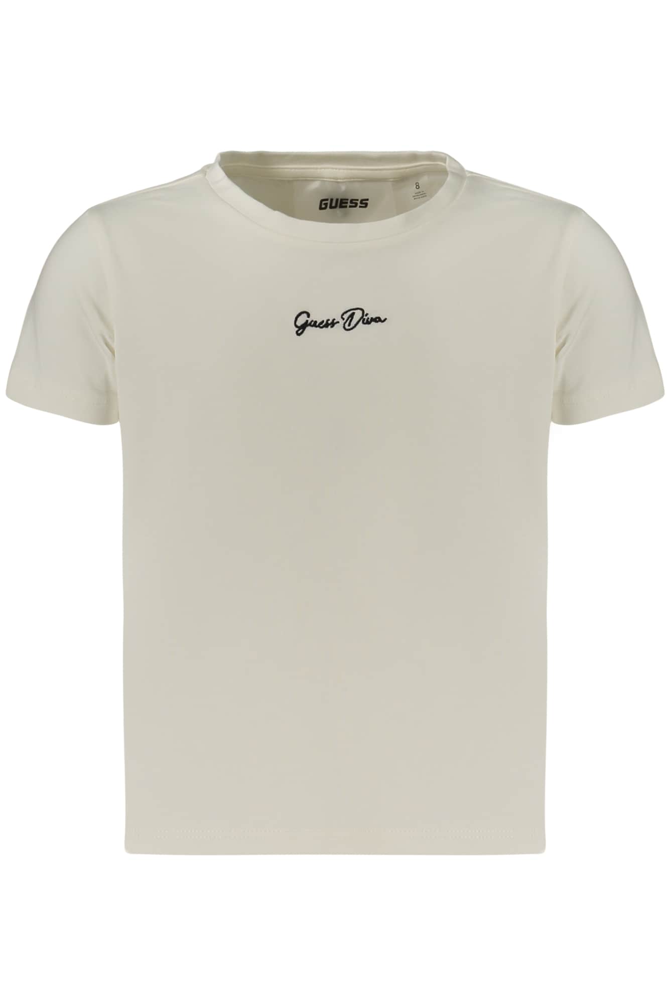 GUESS JEANS KORTE MOUW T-SHIRT VOOR MEISJES, WIT