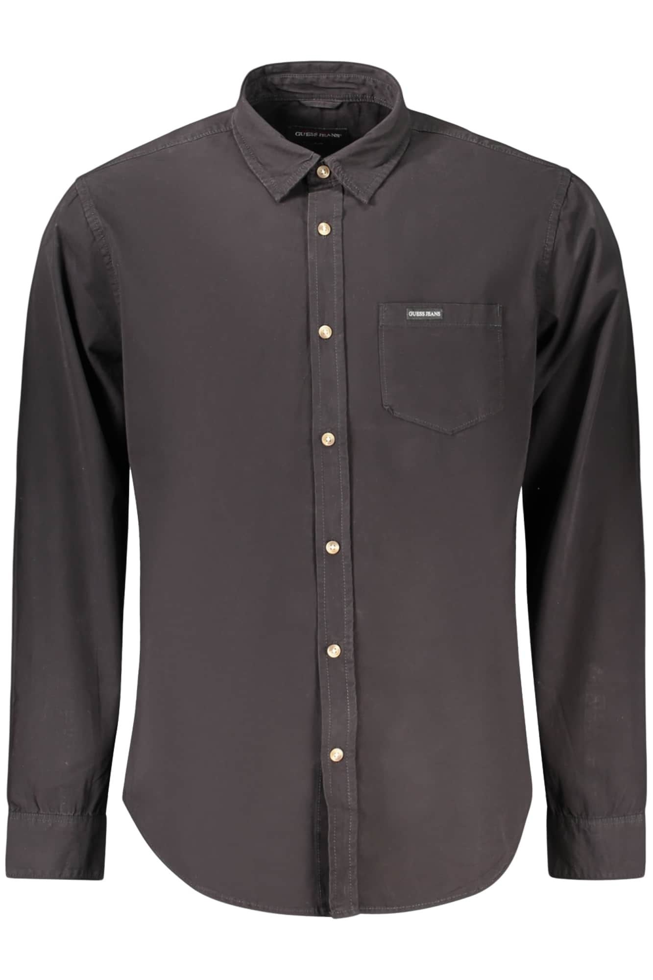 GUESS JEANS HEREN LANGE MOUW SHIRT ZWART