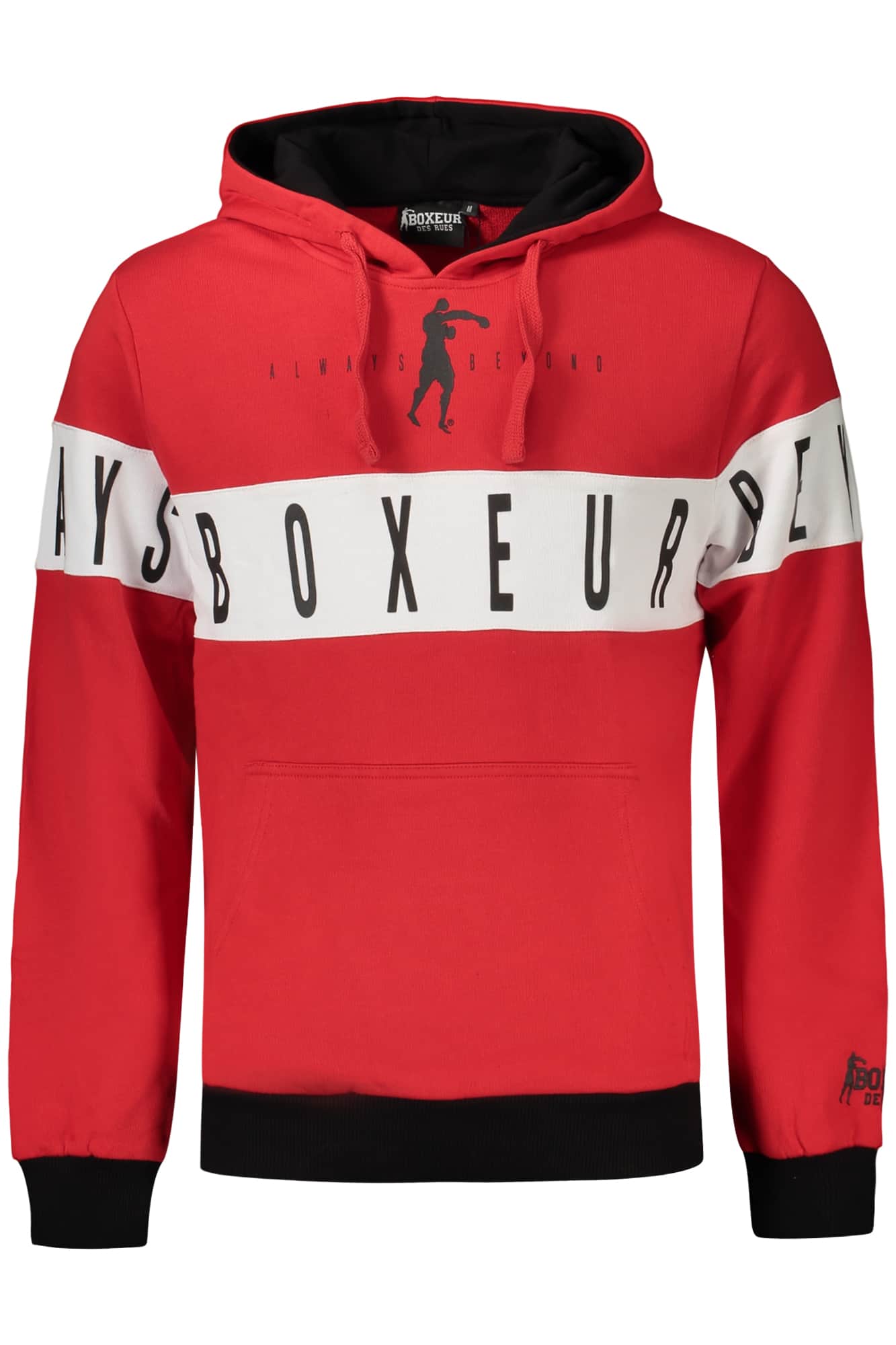 BOXEUR DES RUES HEREN ROOD MET RITS SWEATER