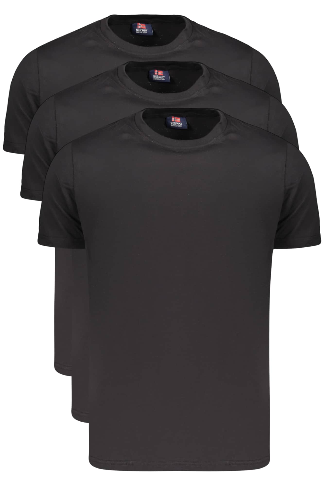 NORWAY 1963 HEREN KORTE MOUW T-SHIRT ZWART