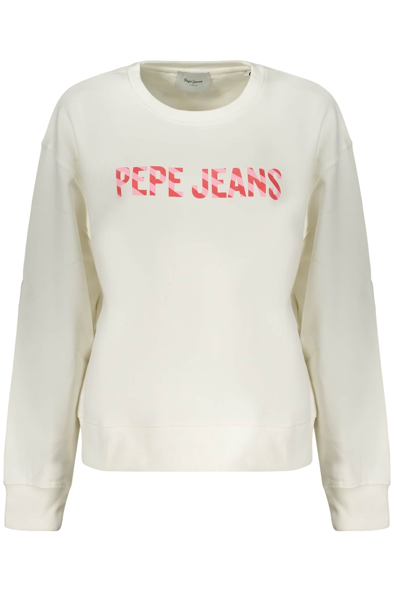 PEPE JEANS DAMES WIT MET RITS SWEATER