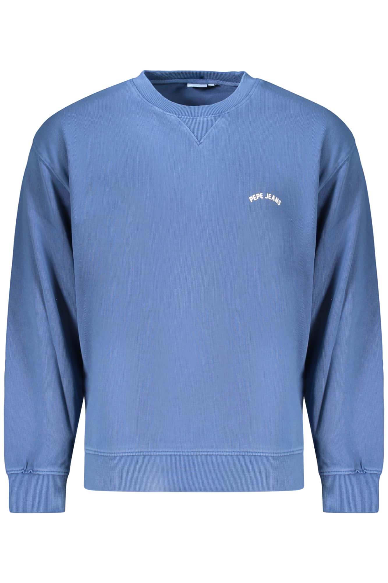 PEPE JEANS HEREN BLAUW MET RITS SWEATER