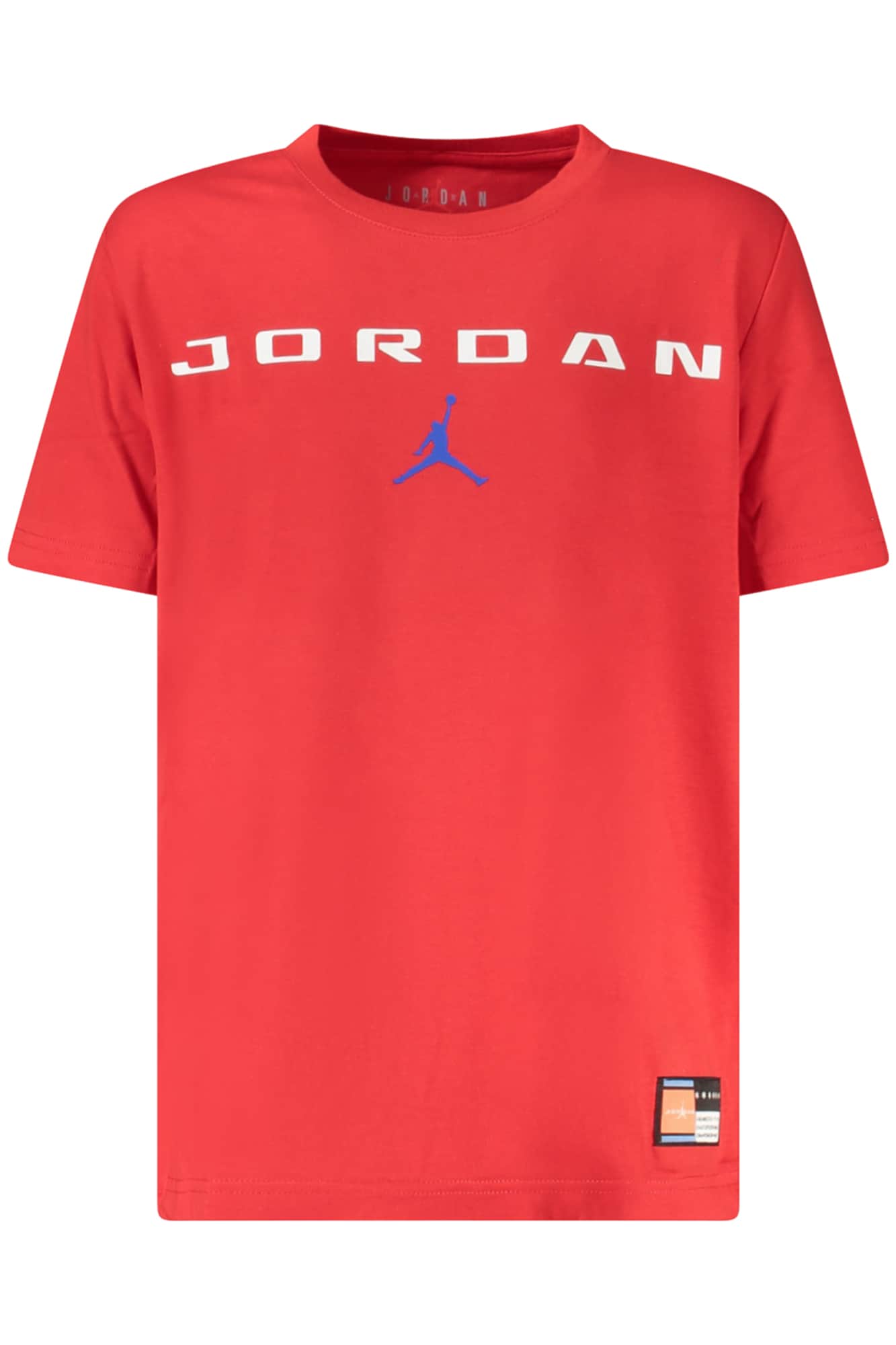 JORDAN KORTE MOUW T-SHIRT VOOR KINDER, ZWART