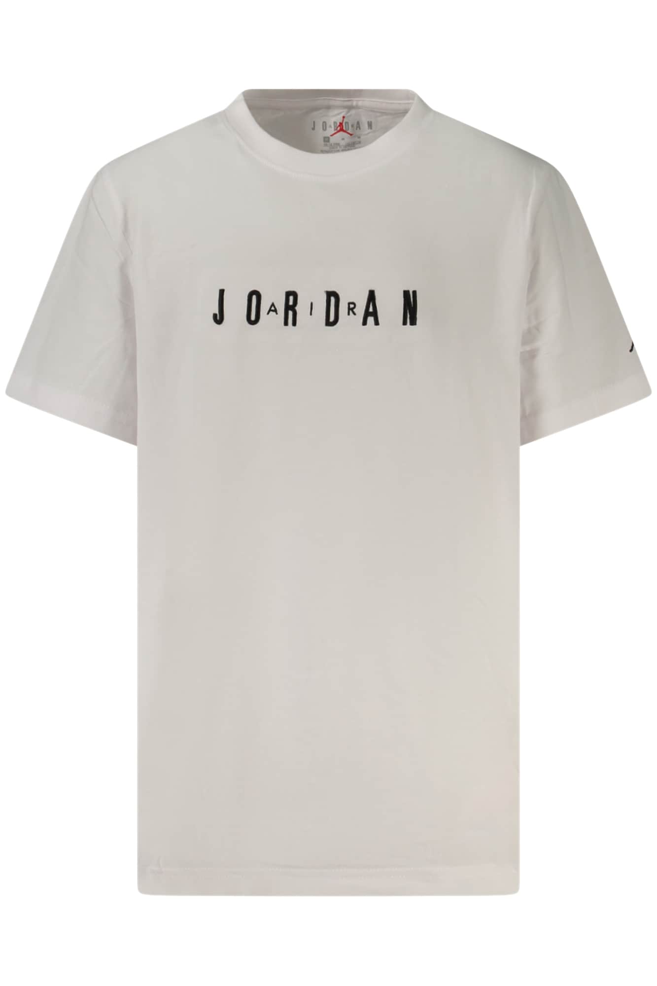 JORDAN KORTE MOUW T-SHIRT VOOR KINDER, WIT