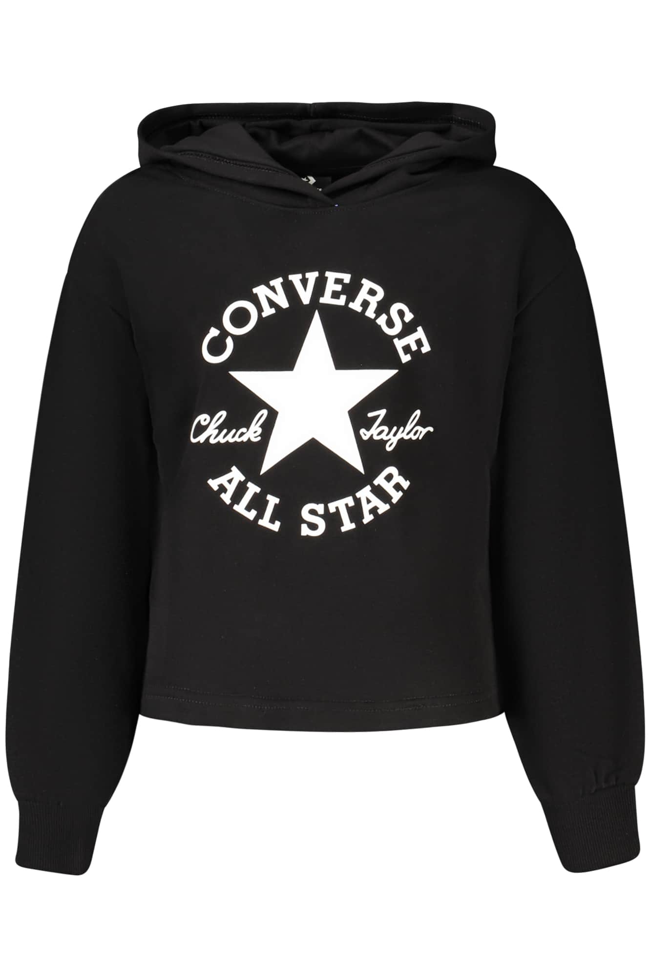 Converse Meisjes Met Rits Hoodie, Zwart