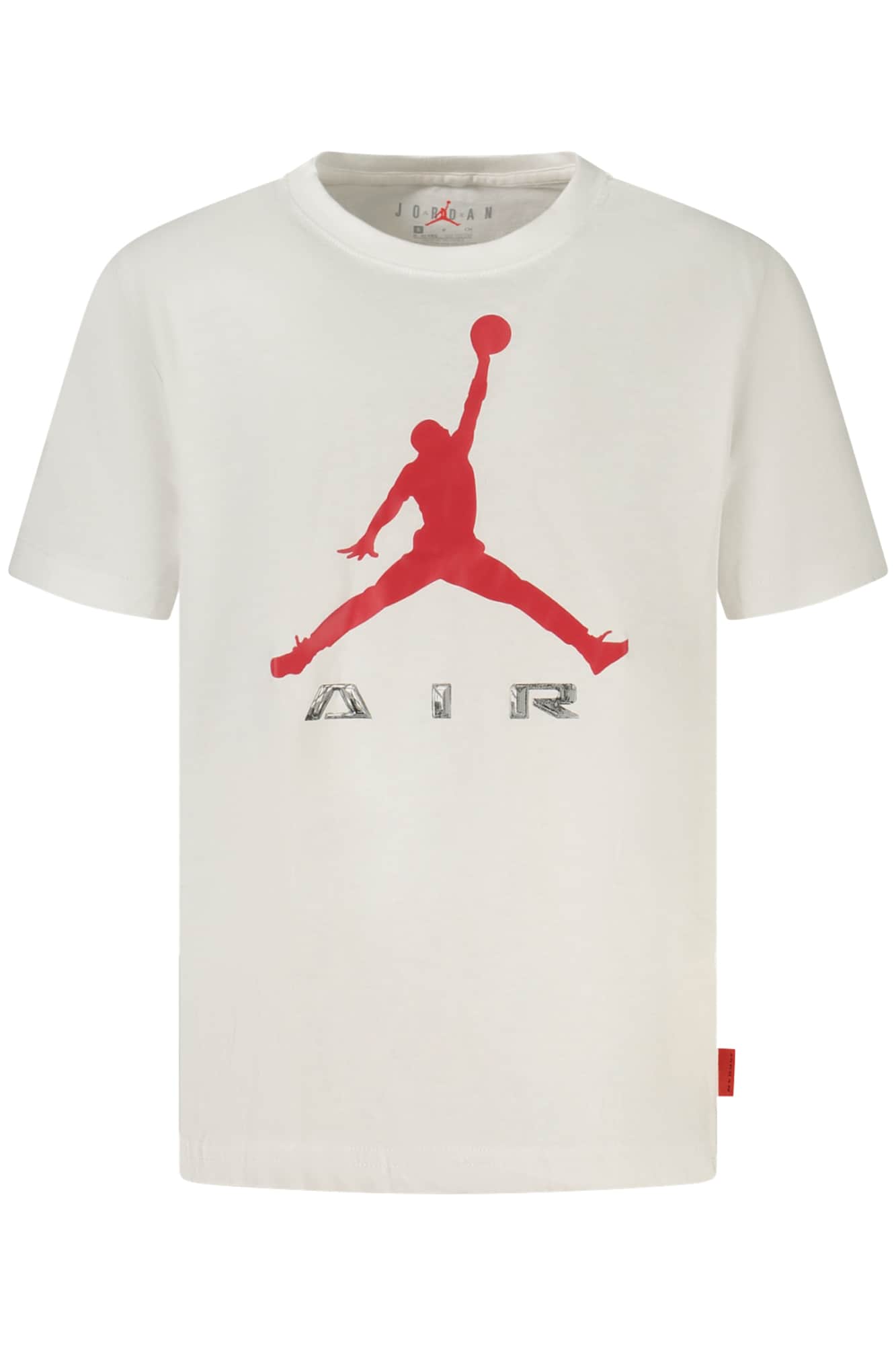 JORDAN KORTE MOUW T-SHIRT VOOR KINDER, WIT