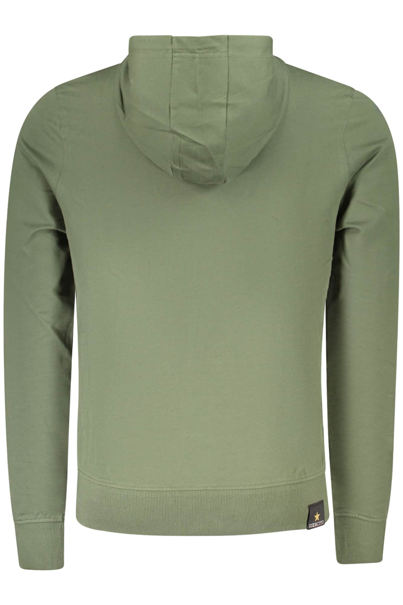 Military academy heren met rits sweater, groen