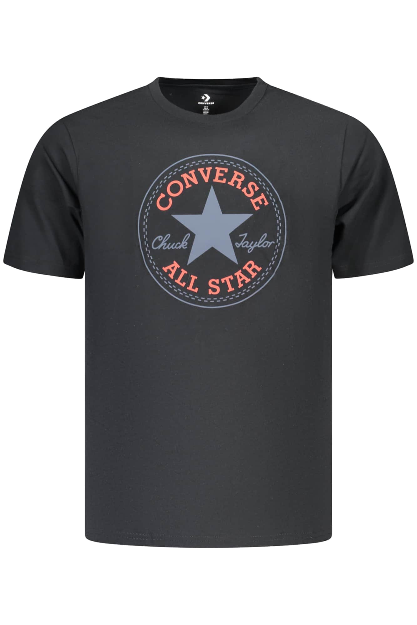 Converse Heren Korte Mouw T-Shirt, Zwart